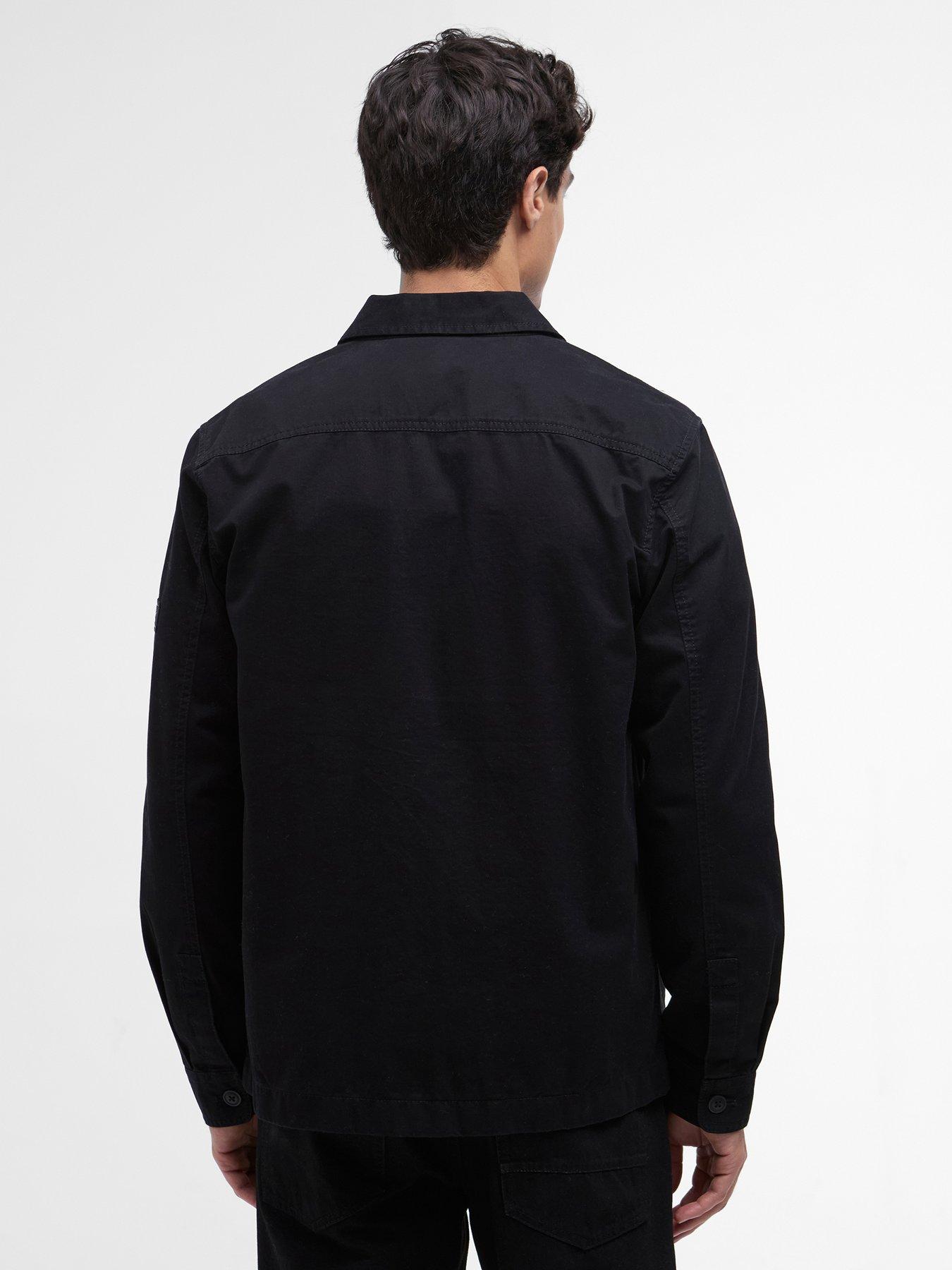 Image 2 of 5 of Barbour International Arkle Cotton Twill Military Overshirt - Black