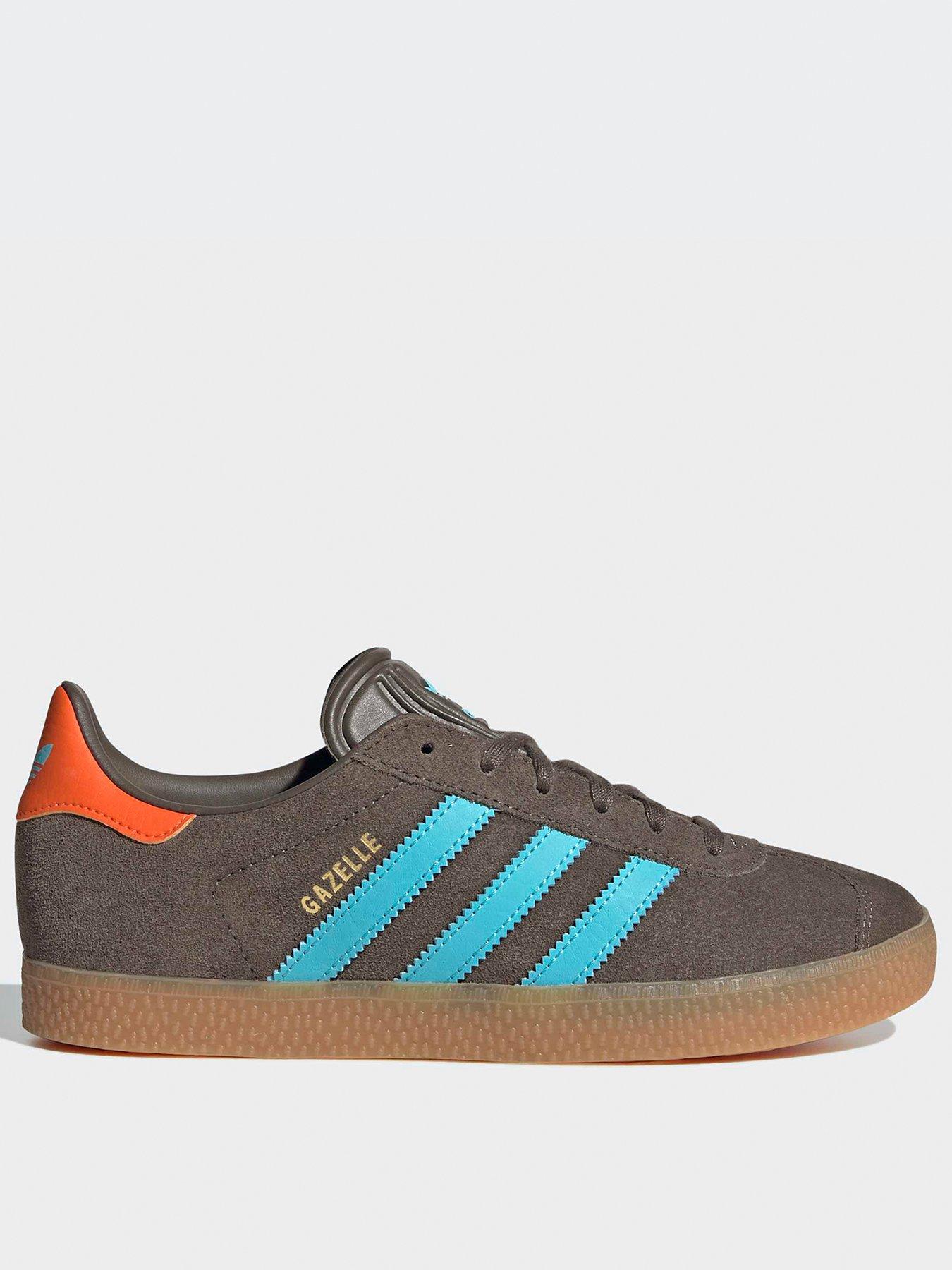 adidas-originals-junior-gazelle-trainers-brown