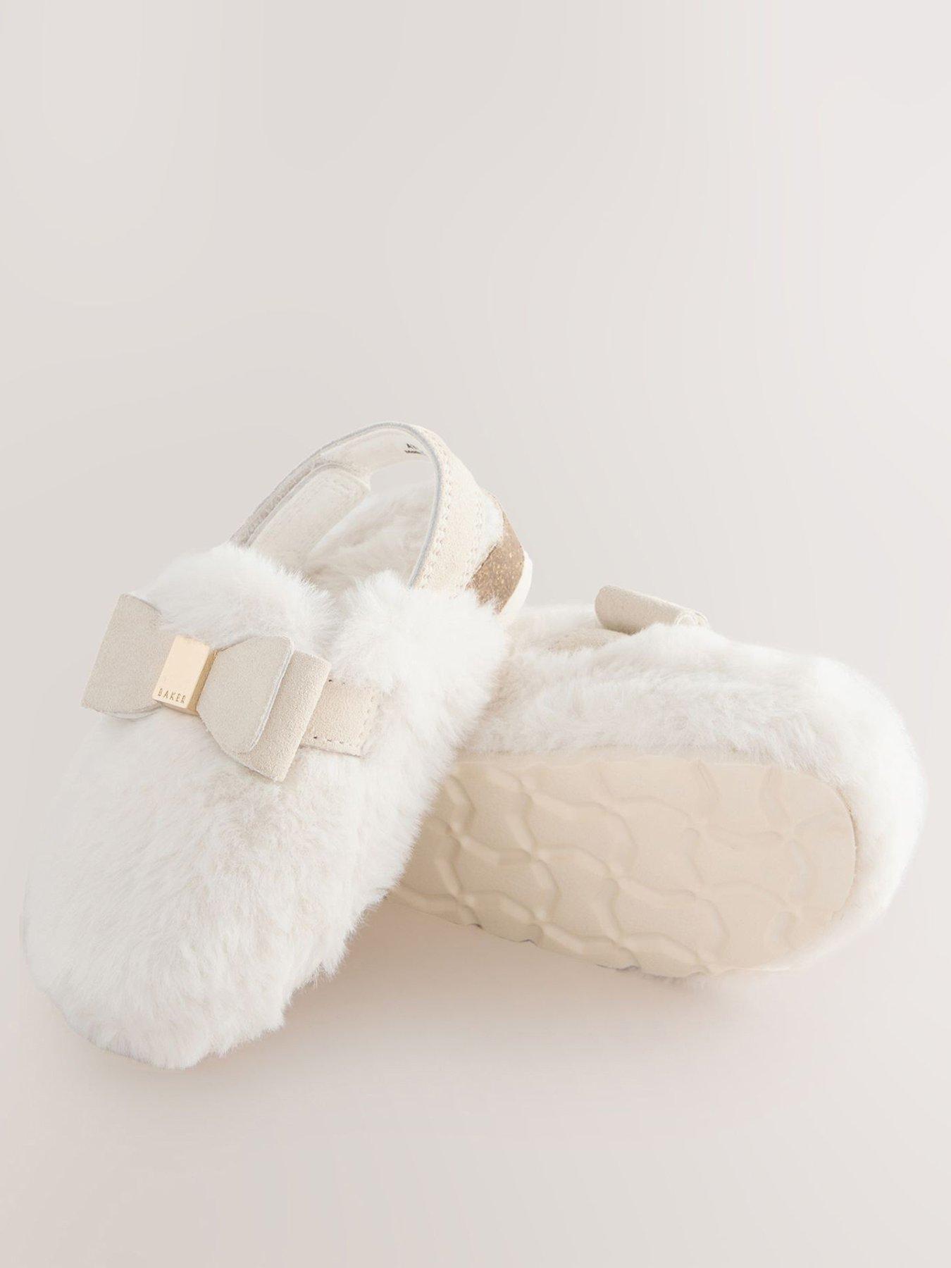 image of ted-baker-older-girls-mule-slippers-cream