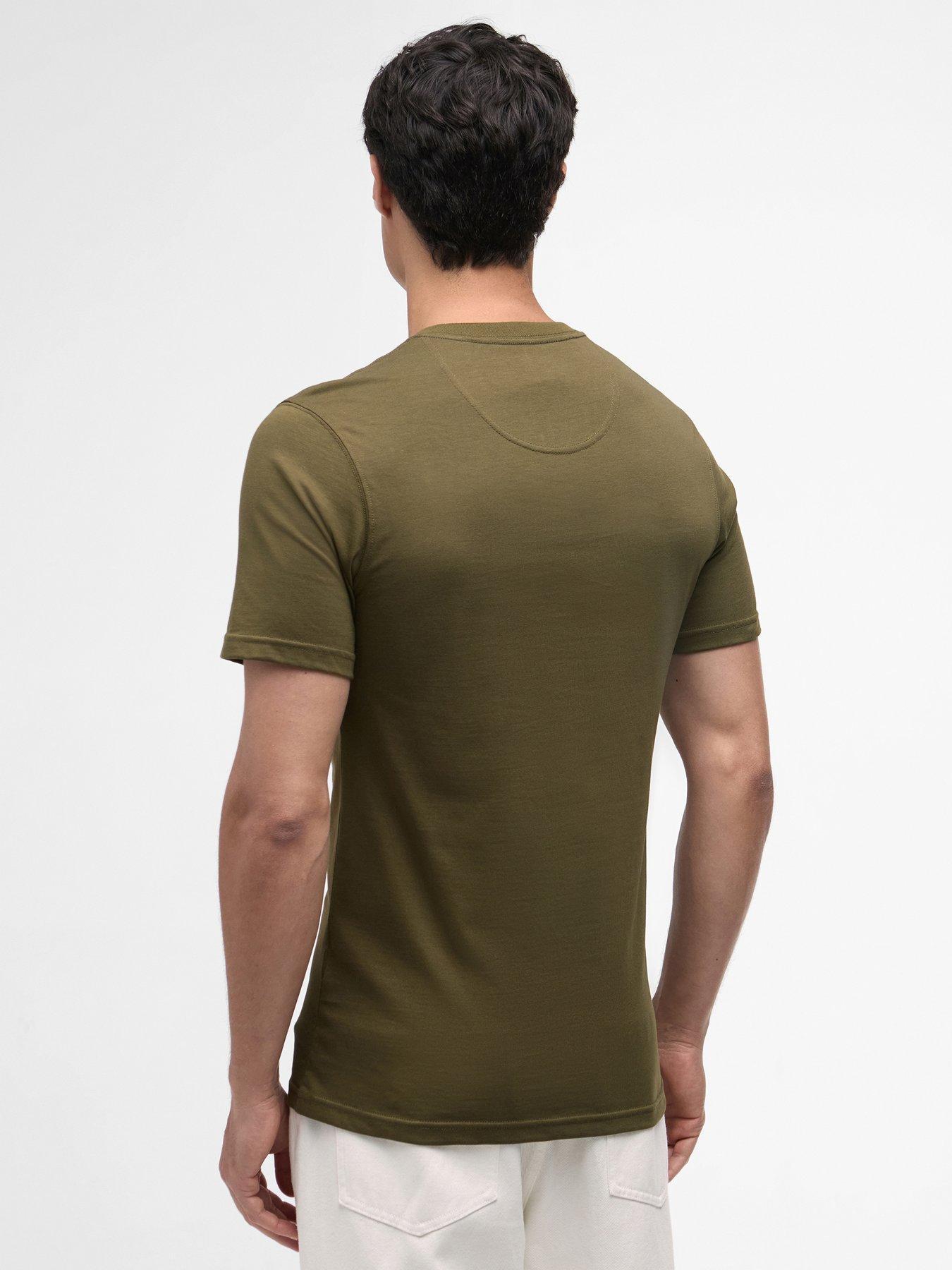 Image 2 of 5 of Barbour International Small Logo Short Sleeve T-shirt - Khaki