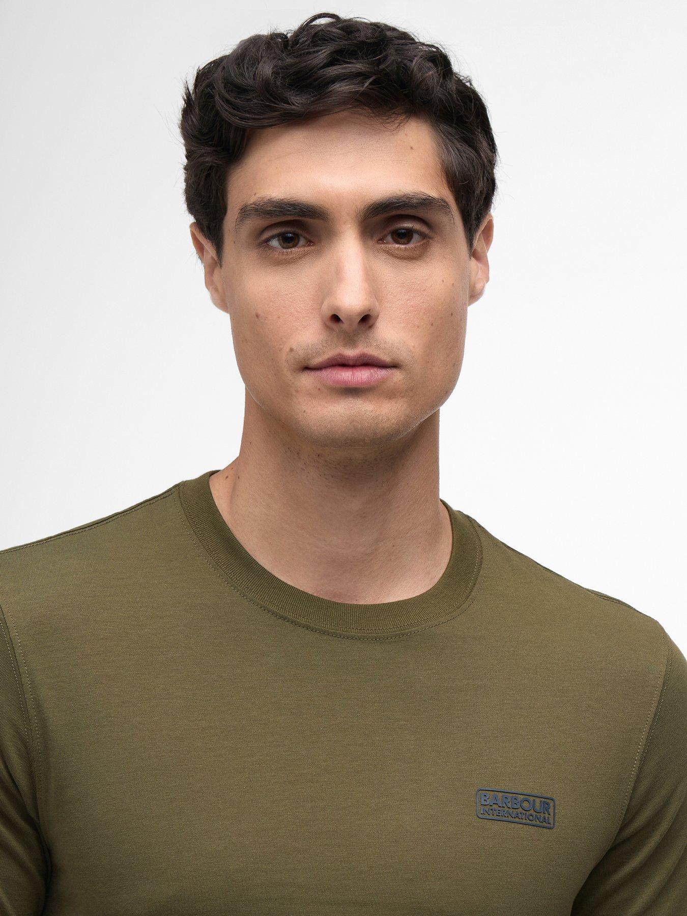 Image 4 of 5 of Barbour International Small Logo Short Sleeve T-shirt - Khaki