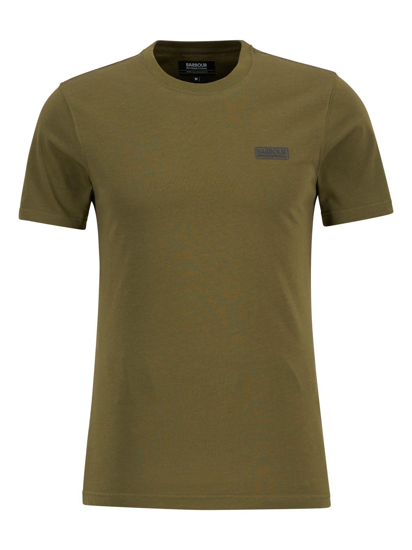 Image 5 of 5 of Barbour International Small Logo Short Sleeve T-shirt - Khaki