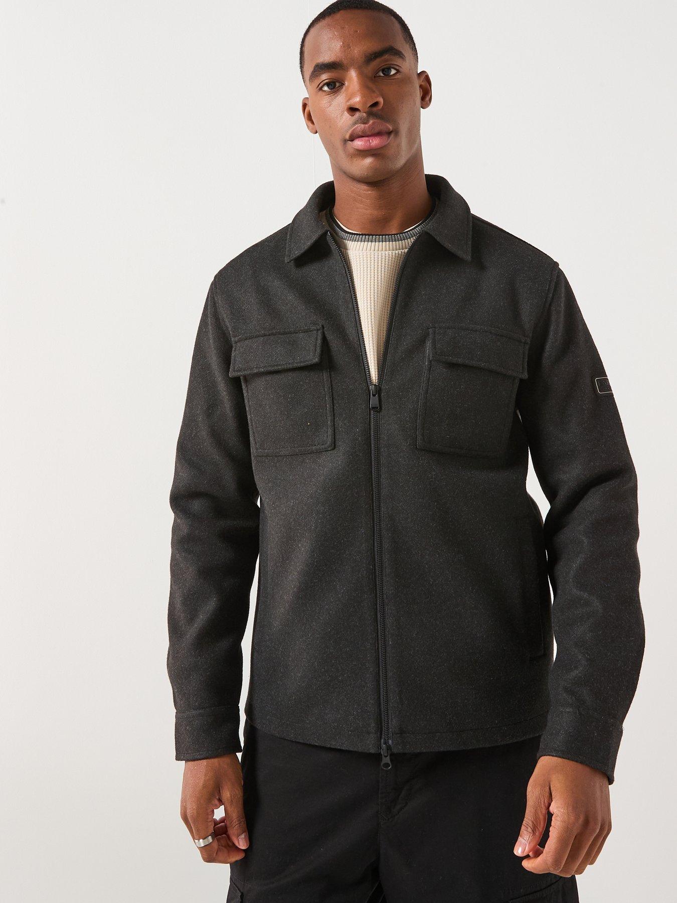 Image 5 of 6 of Barbour International Full Zip Walken Overshirt - Grey