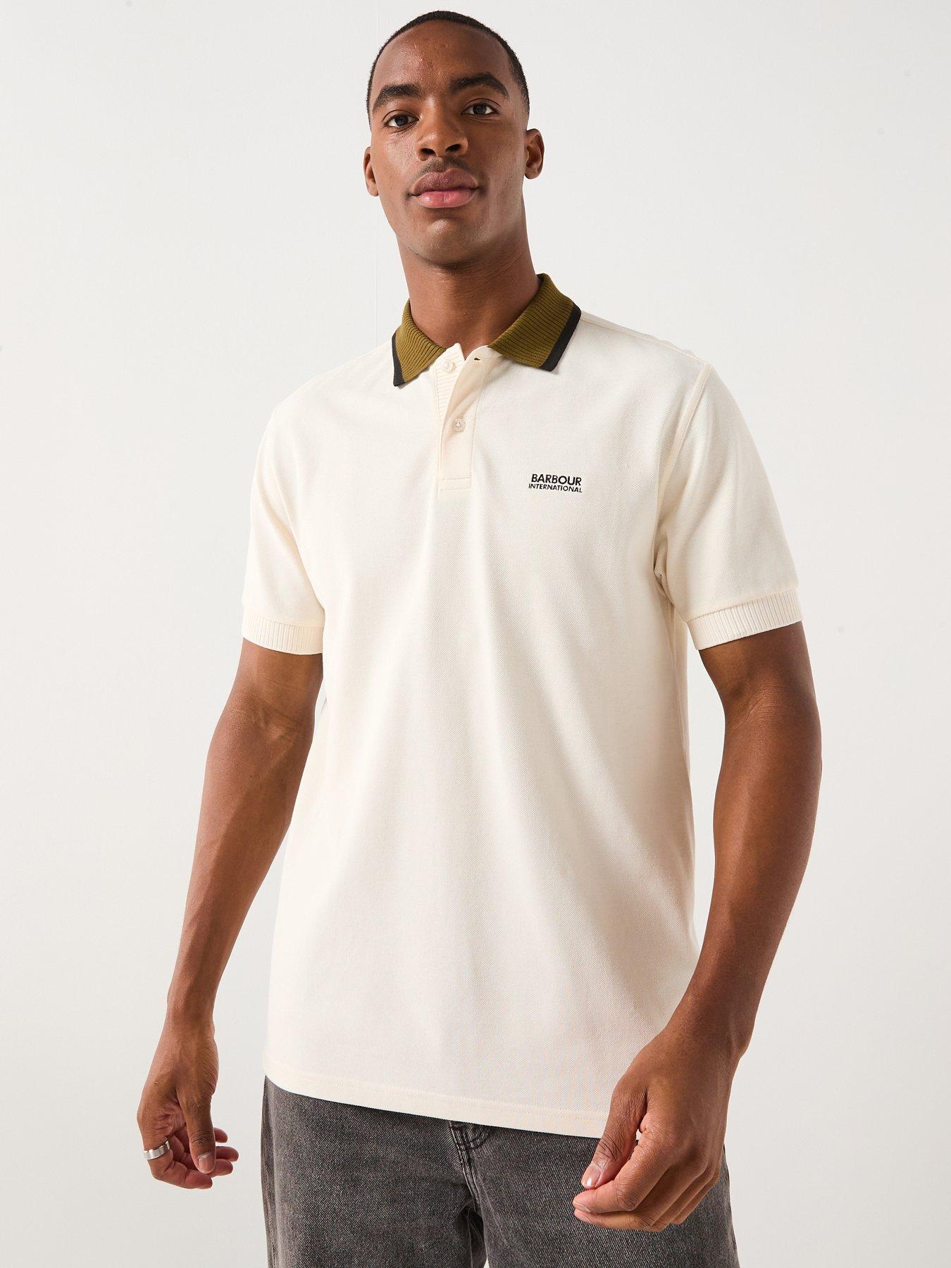 Barbour International Muller Cotton Pique Polo Shirt - White