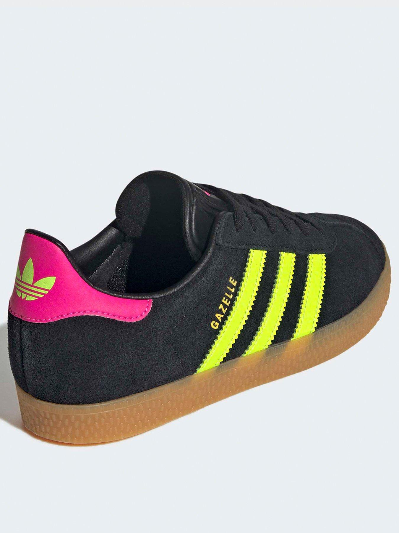  image of adidas-originals-junior-gazelle-trainers-black