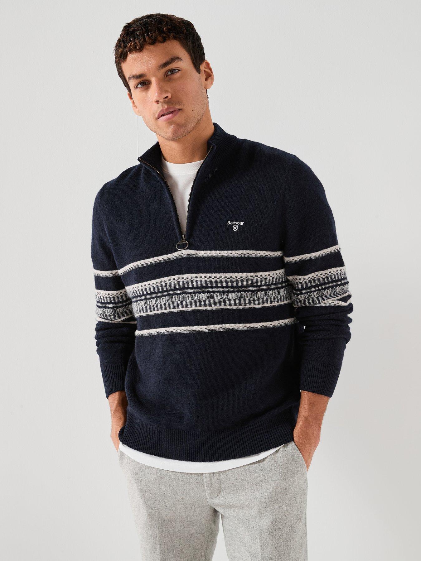 barbour-kepwick-half-zip-fairisle-jumper-navy