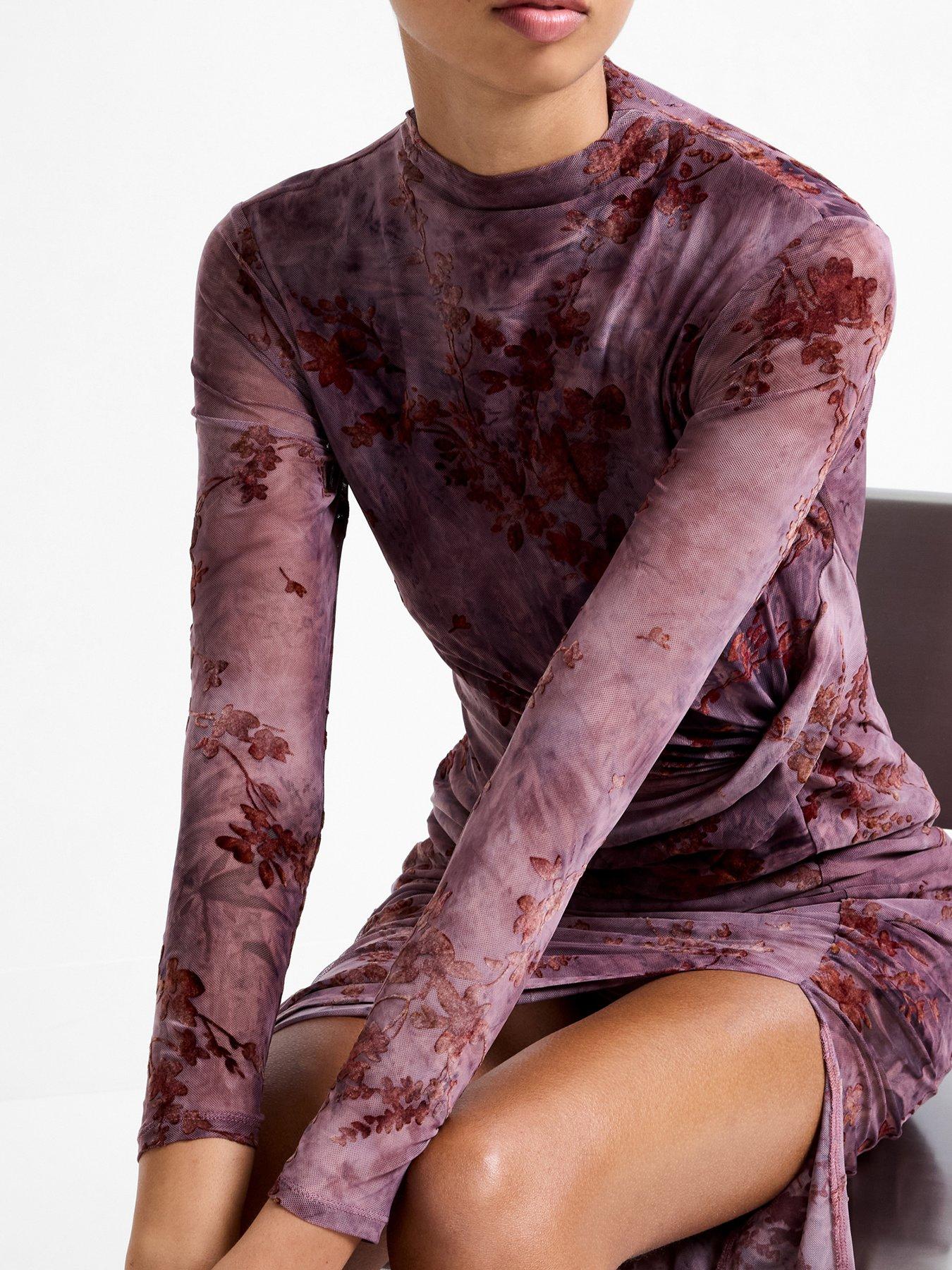 french connection lace long sleeve dress French Connection lace bodycon dress