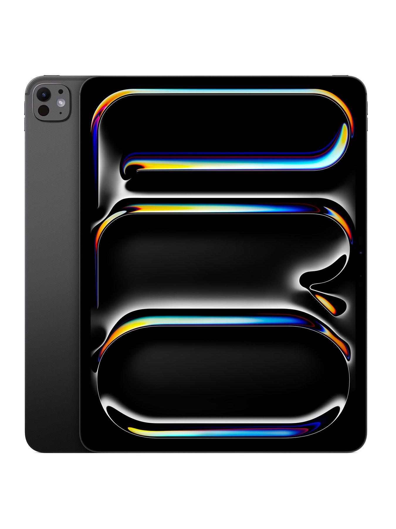 front image of apple-ipad-pro-m5-2025-13-inch-wi-fi-256gb-with-standard-glass-space-black