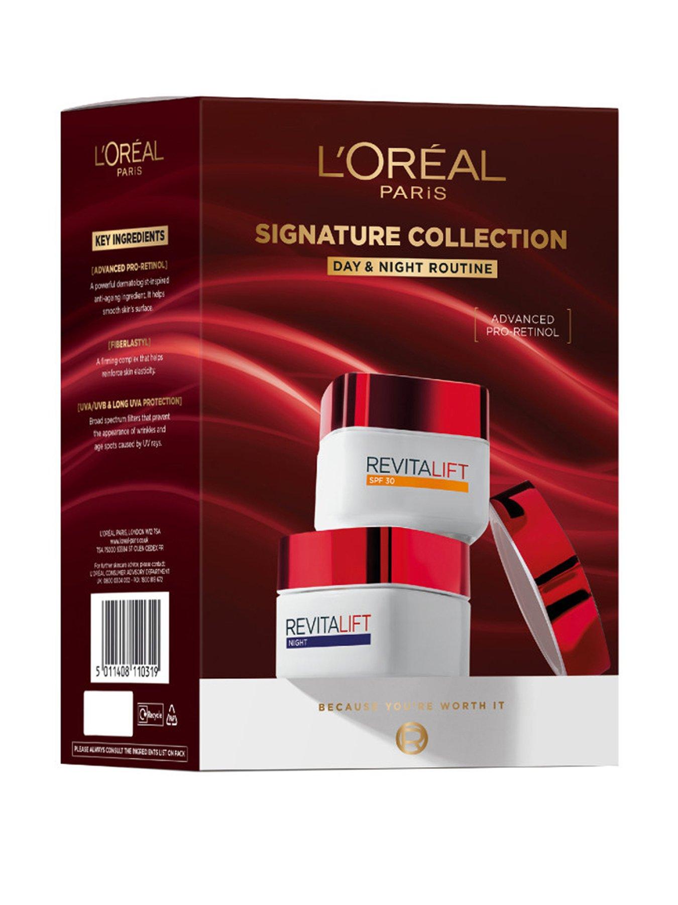 L'Oreal Paris Signature Collection Gift Set with Pro-Retinol, Your Anti-Ageing  &  Firming Duo for Youthful Radiance