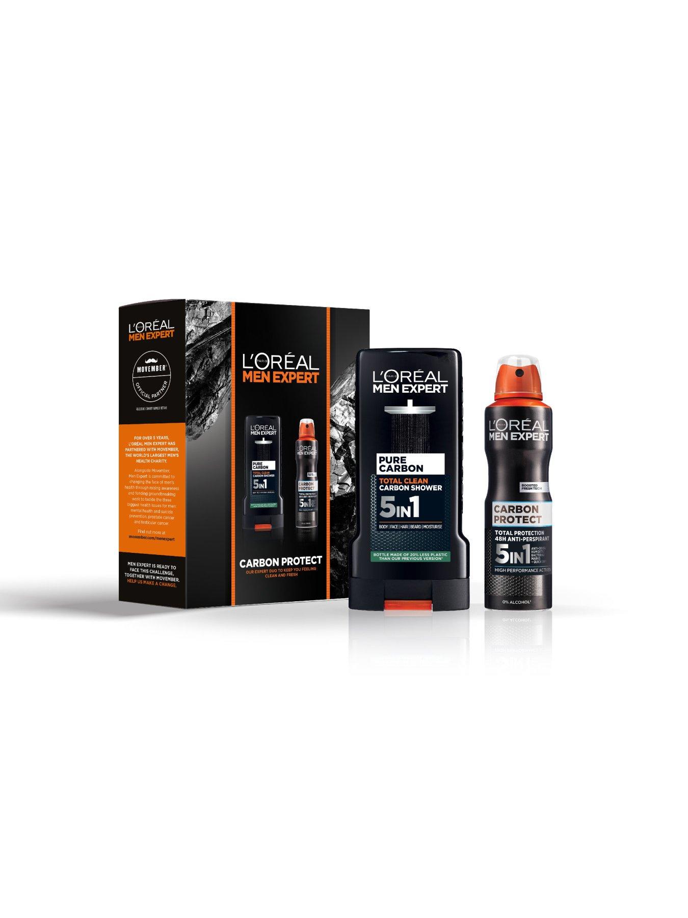  image of loreal-paris-men-expert-carbon-protect-gift-set-for-him-refreshing-face-amp-body-hygiene-duo-gift-set-for-men