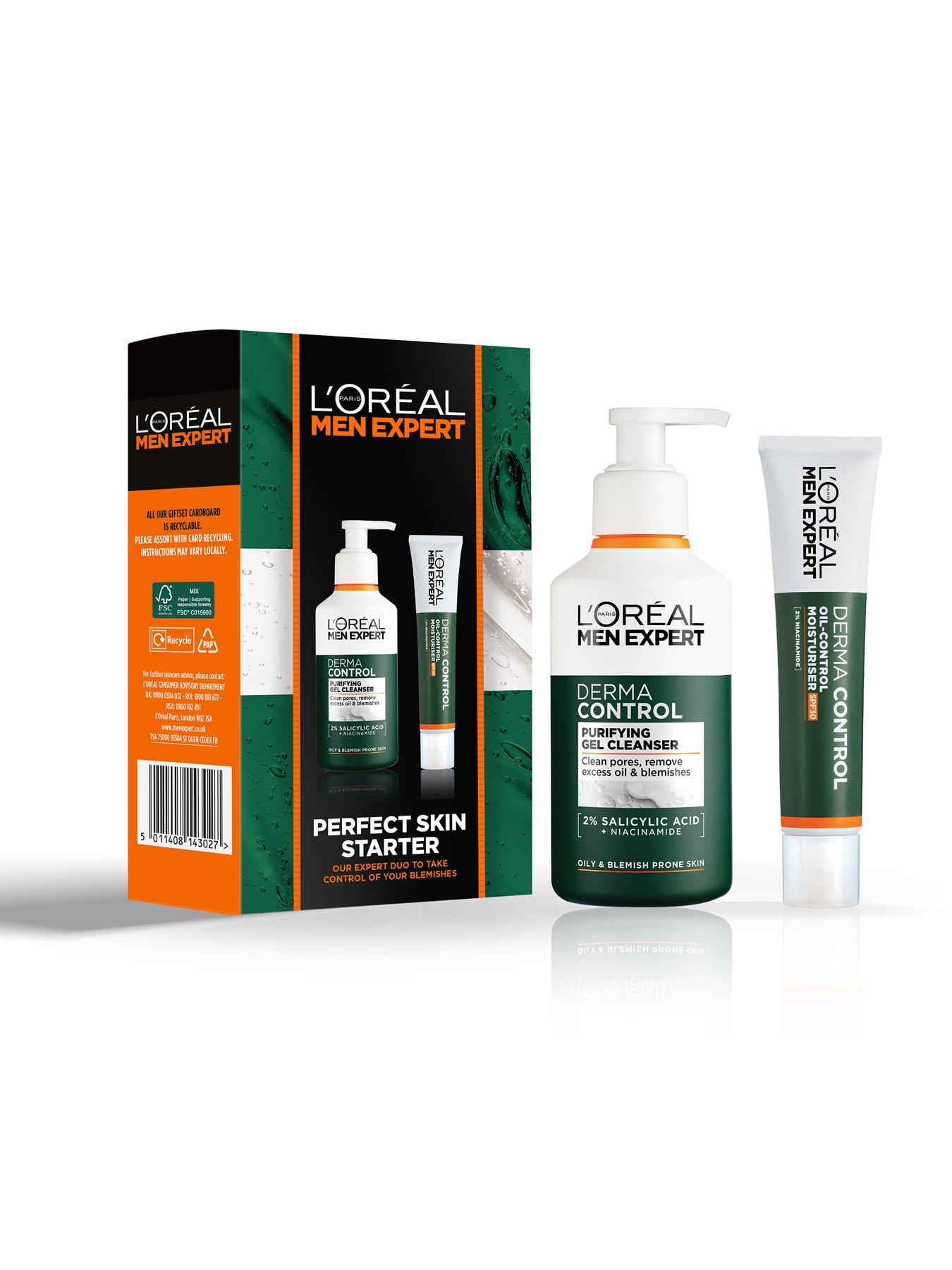 Image 2 of 4 of L'Oreal Paris Men Expert Derma Control Gift Set For Him, Anti-blemish duo for problem and oily skin, Gift Set