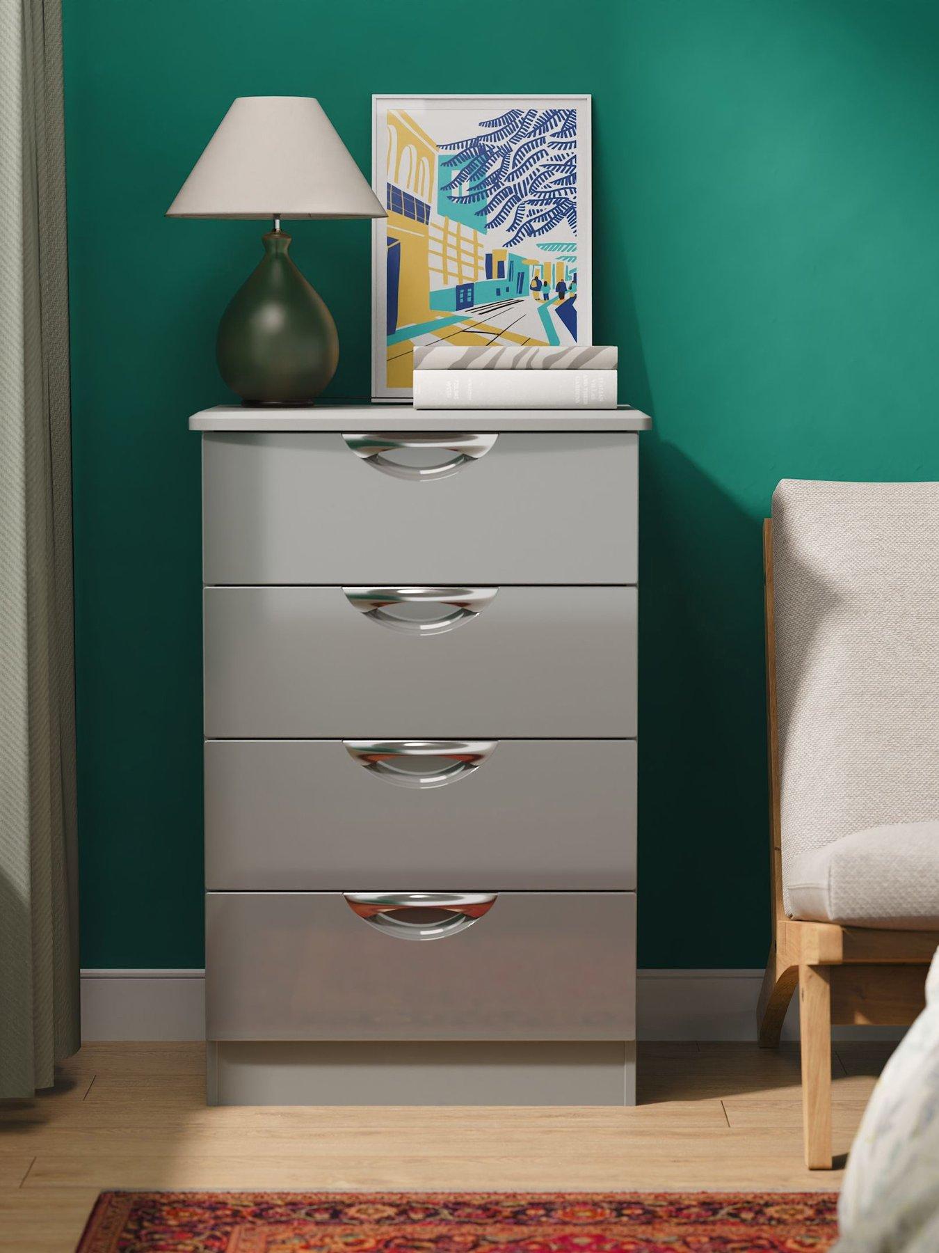 SWIFT Ella Ready Assembled Kids 4 Drawer Midi Chest