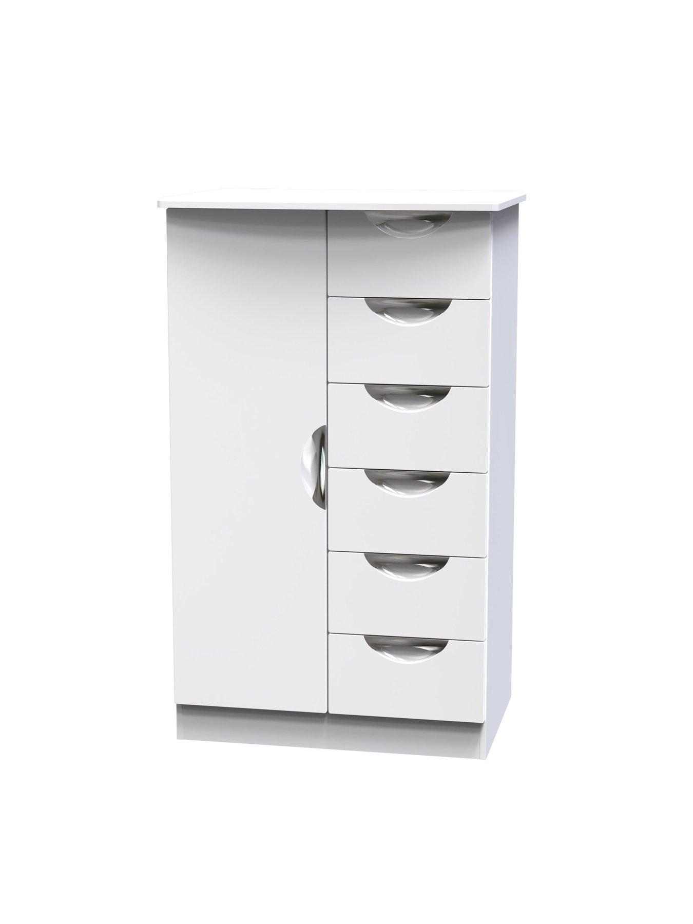 Image 3 of 7 of SWIFT Ella Ready Assembled&nbsp;Kids 1 Door 5 Drawer Wardrobe