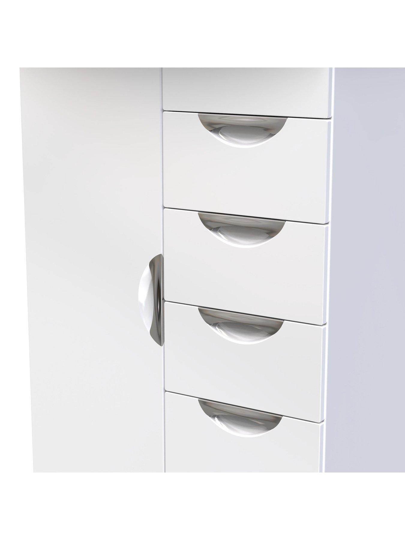 Image 4 of 7 of SWIFT Ella Ready Assembled&nbsp;Kids 1 Door 5 Drawer Wardrobe