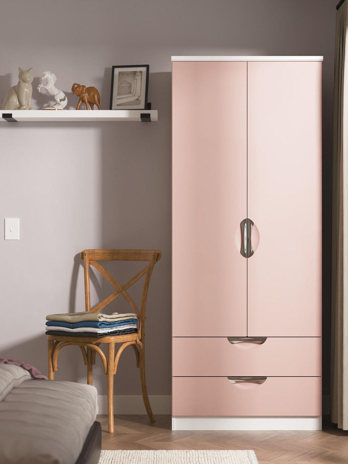 undefined Ella Ready Assembled Kids 2 Door 2 Drawer Wardrobe