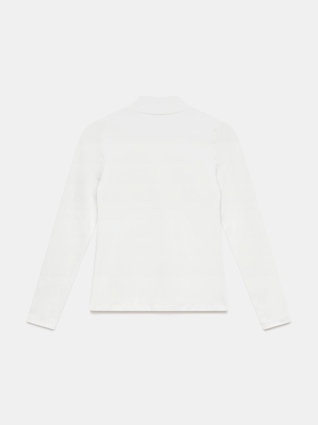 Image 6 of 6 of Mint Velvet High Neck Layering Top - White