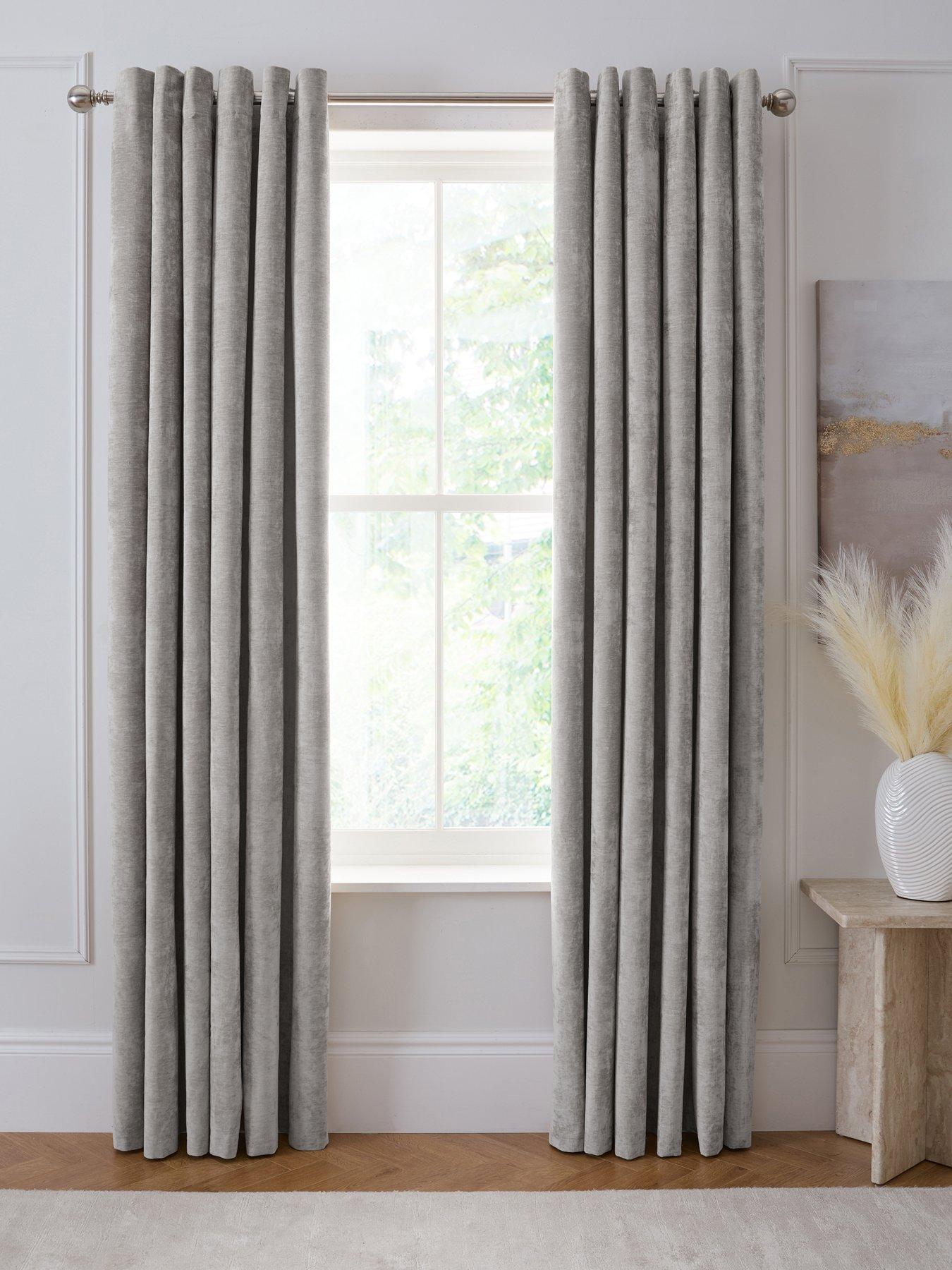 very-home-knightsbridge-chenille-90x108-blackout-eyelet-curtains
