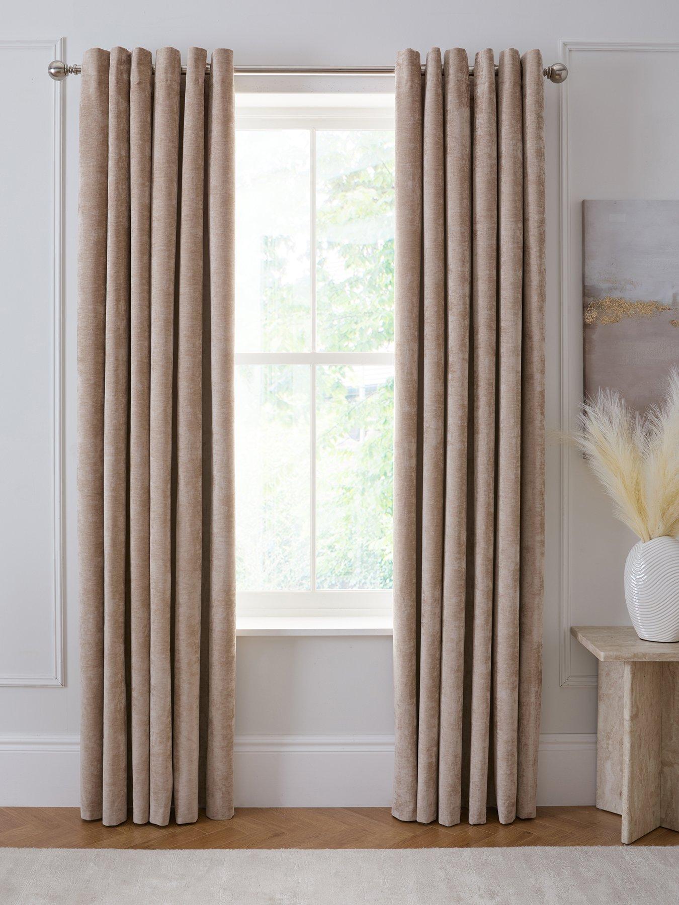 The Very Collection Knightsbridge Chenille 90x108 Blackout Eyelet Curtains