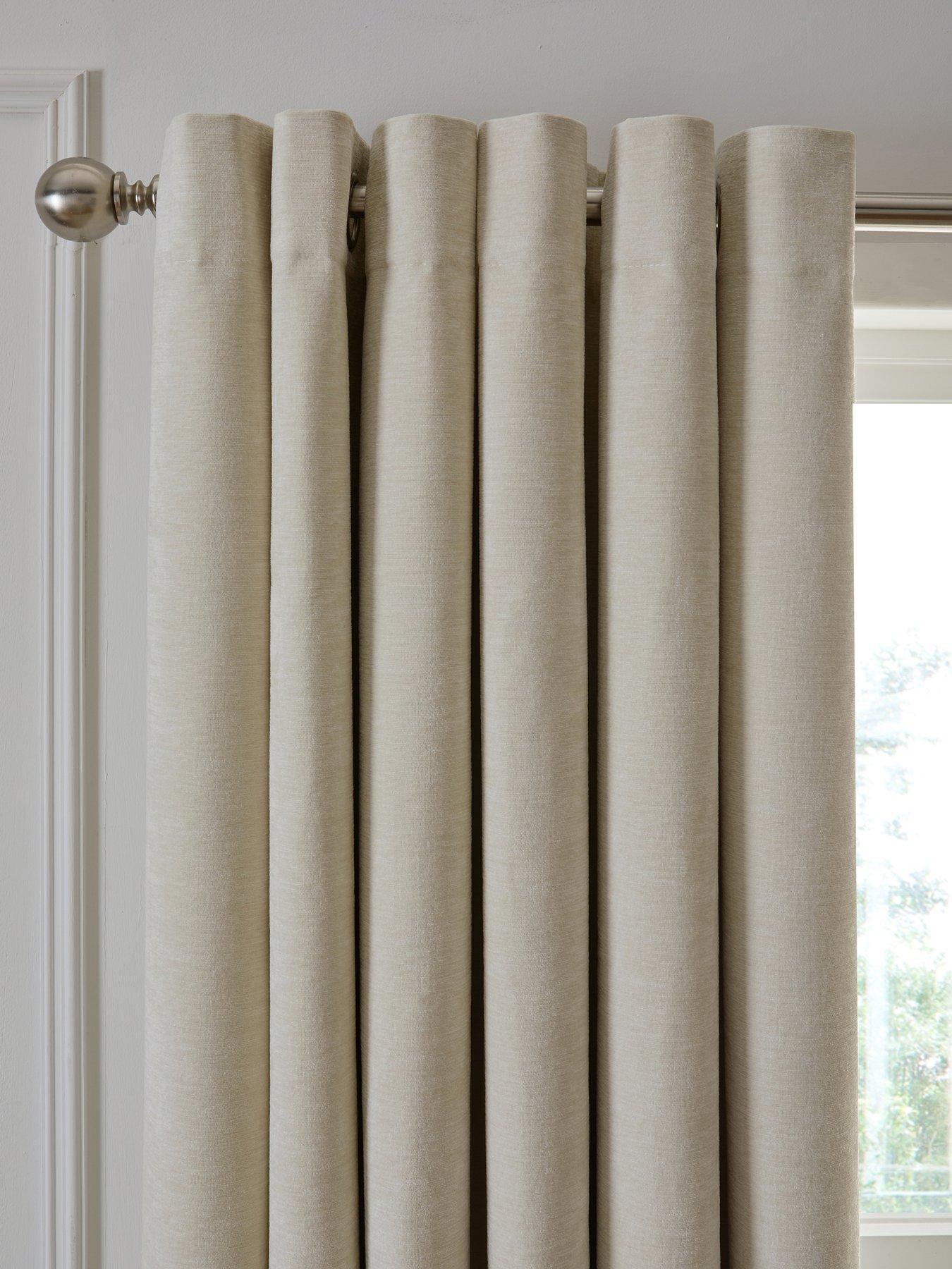 Image 3 of 5 of The Very Collection Knightsbridge Chenille 90x108 Blackout Eyelet Curtains