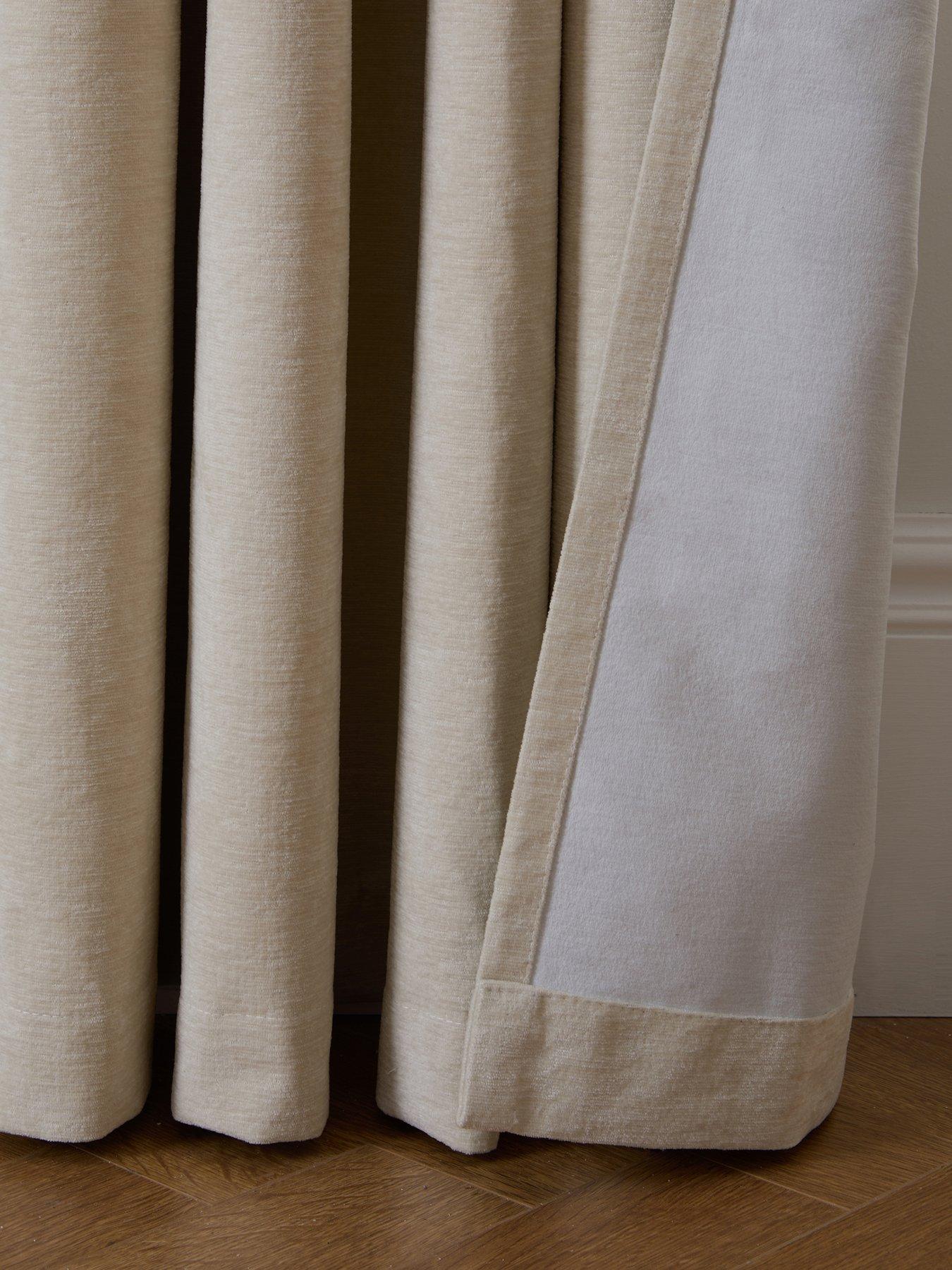 Image 5 of 5 of The Very Collection Knightsbridge Chenille 90x108 Blackout Eyelet Curtains