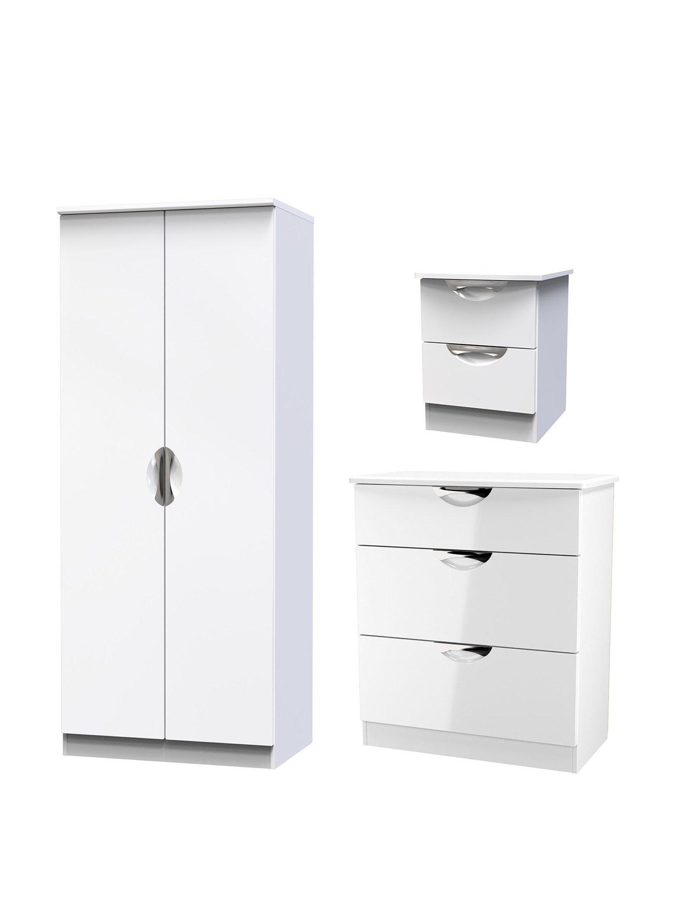 Image 2 of 7 of SWIFT Ella Ready Assembled&nbsp;Kids Bedroom Package - Wardrobe, Bedside Table &amp; 4 Drawer Chest