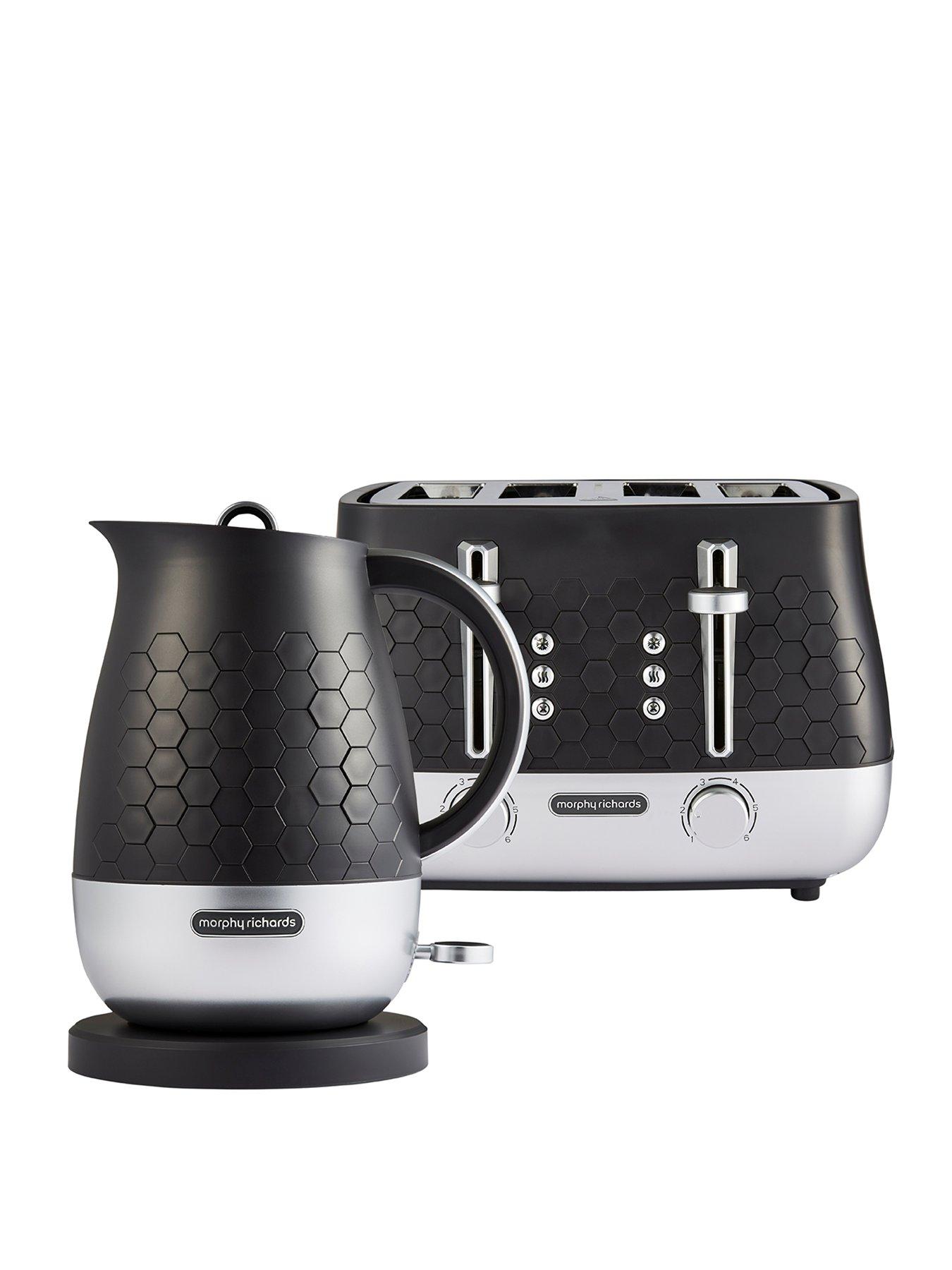 Image 1 of 8 of Morphy Richards Cassini Kettle &amp; Toaster -&nbsp;Black