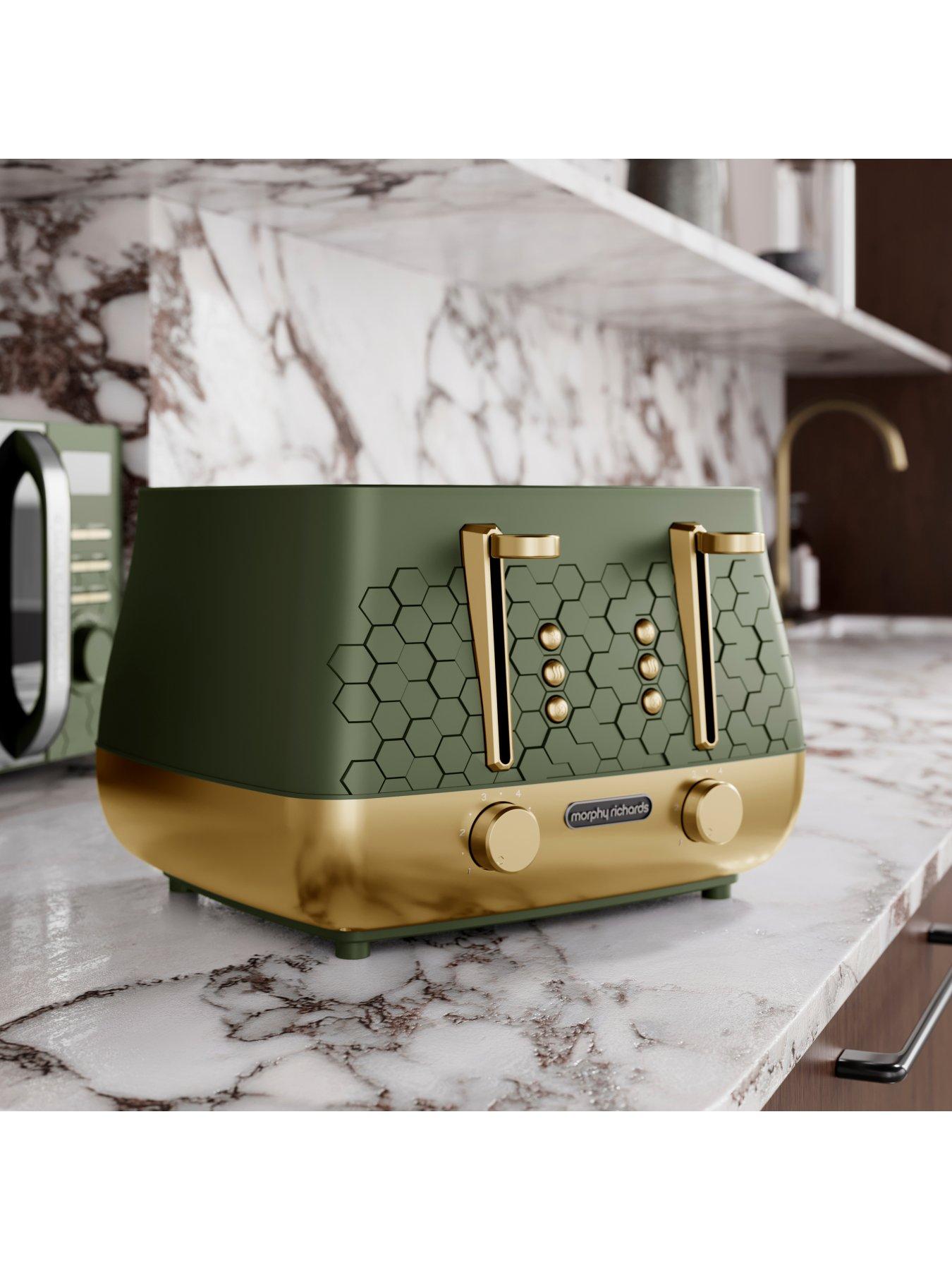 Image 3 of 8 of Morphy Richards Cassini Kettle &amp; Toaster - Green