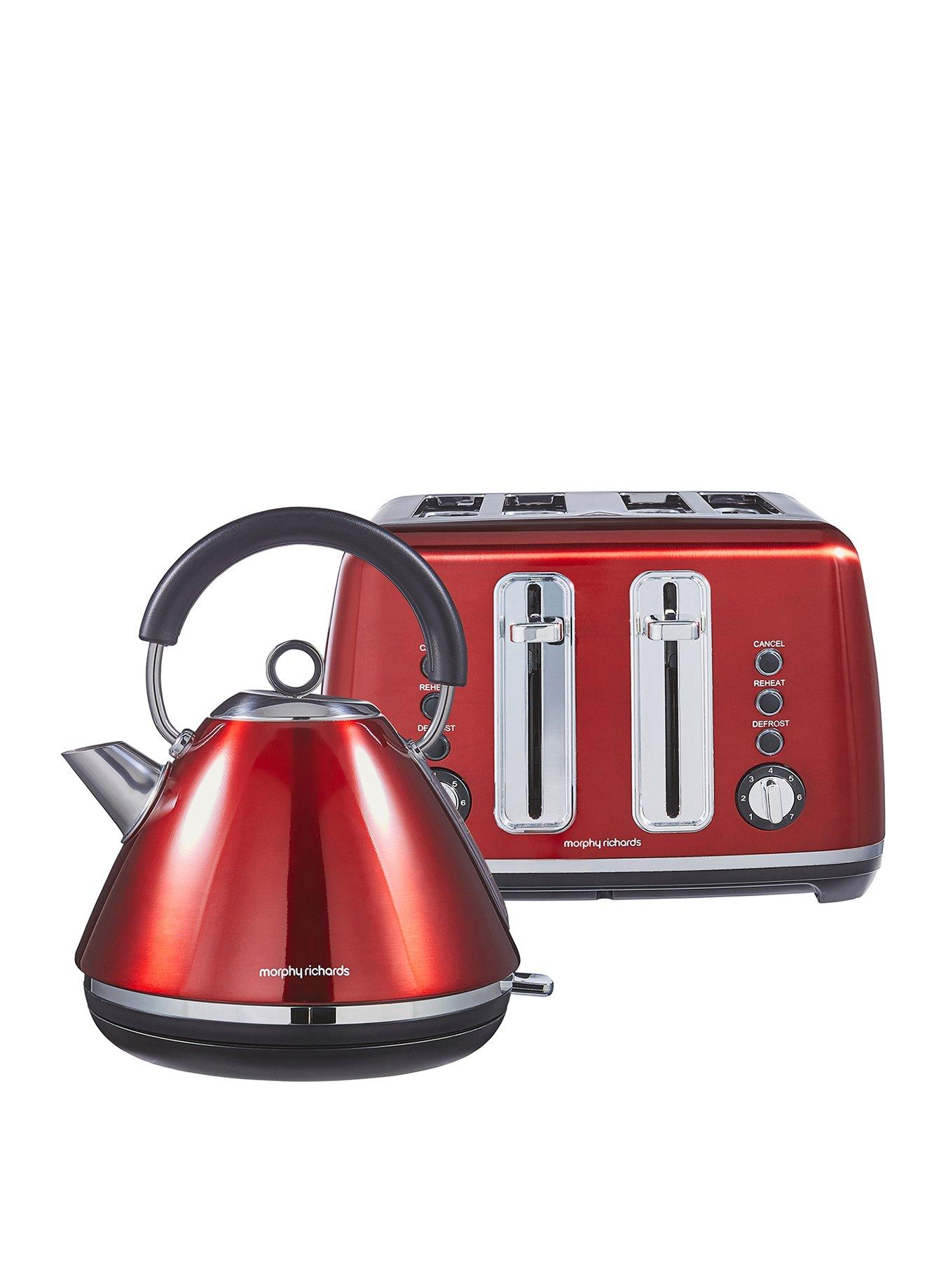 Image 1 of 7 of Morphy Richards Accents&nbsp;Kettle &amp; Toaster Bundle - Red
