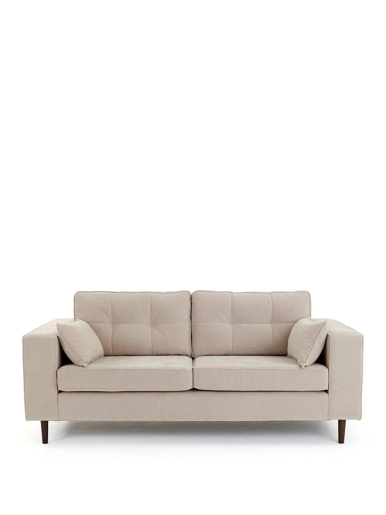 Image 2 of 7 of The Very Collection Zena 3 Seater Fabric Sofa - Natural - FSC&reg; Certified