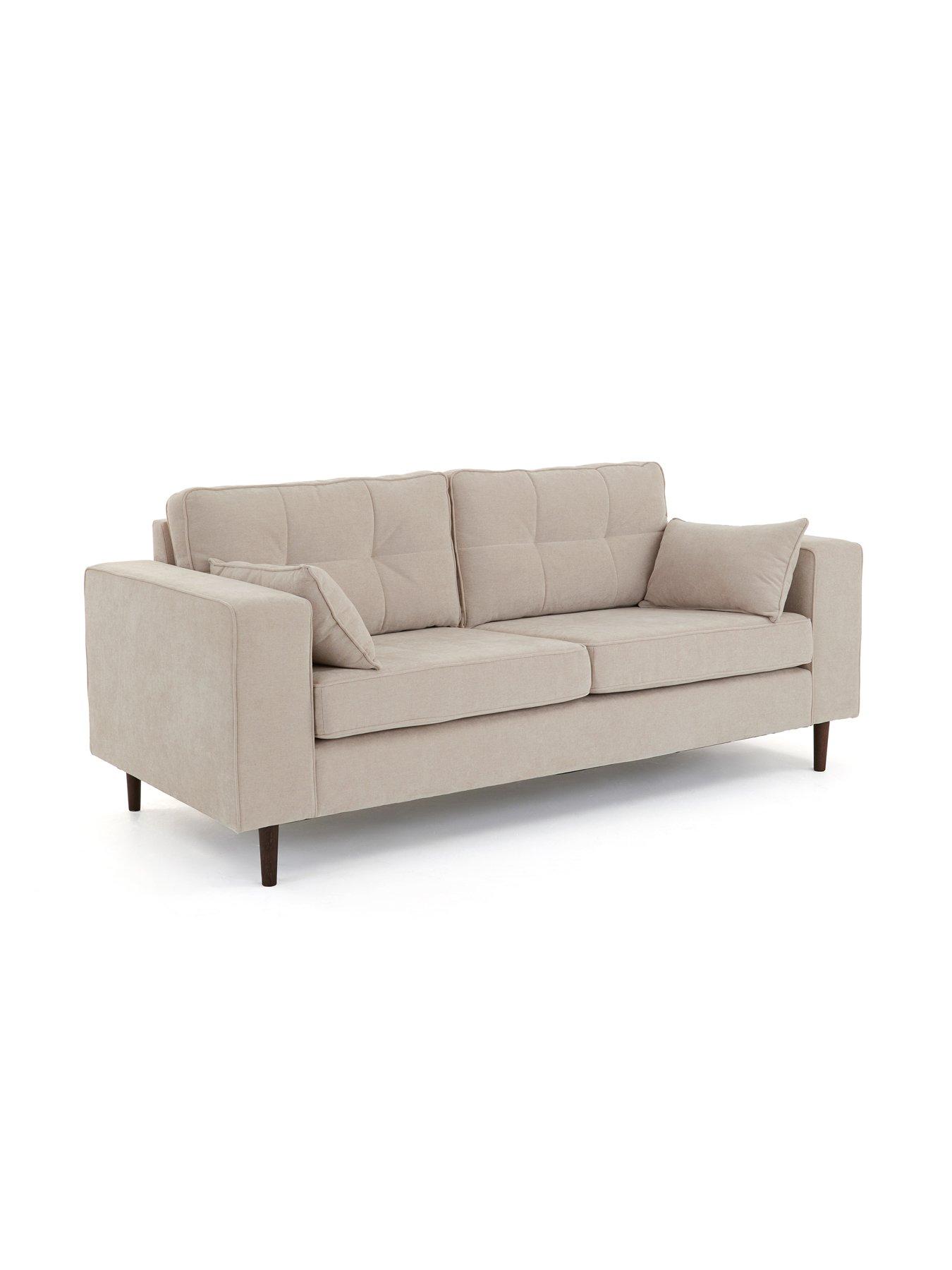 Image 3 of 7 of The Very Collection Zena 3 Seater Fabric Sofa - Natural - FSC&reg; Certified