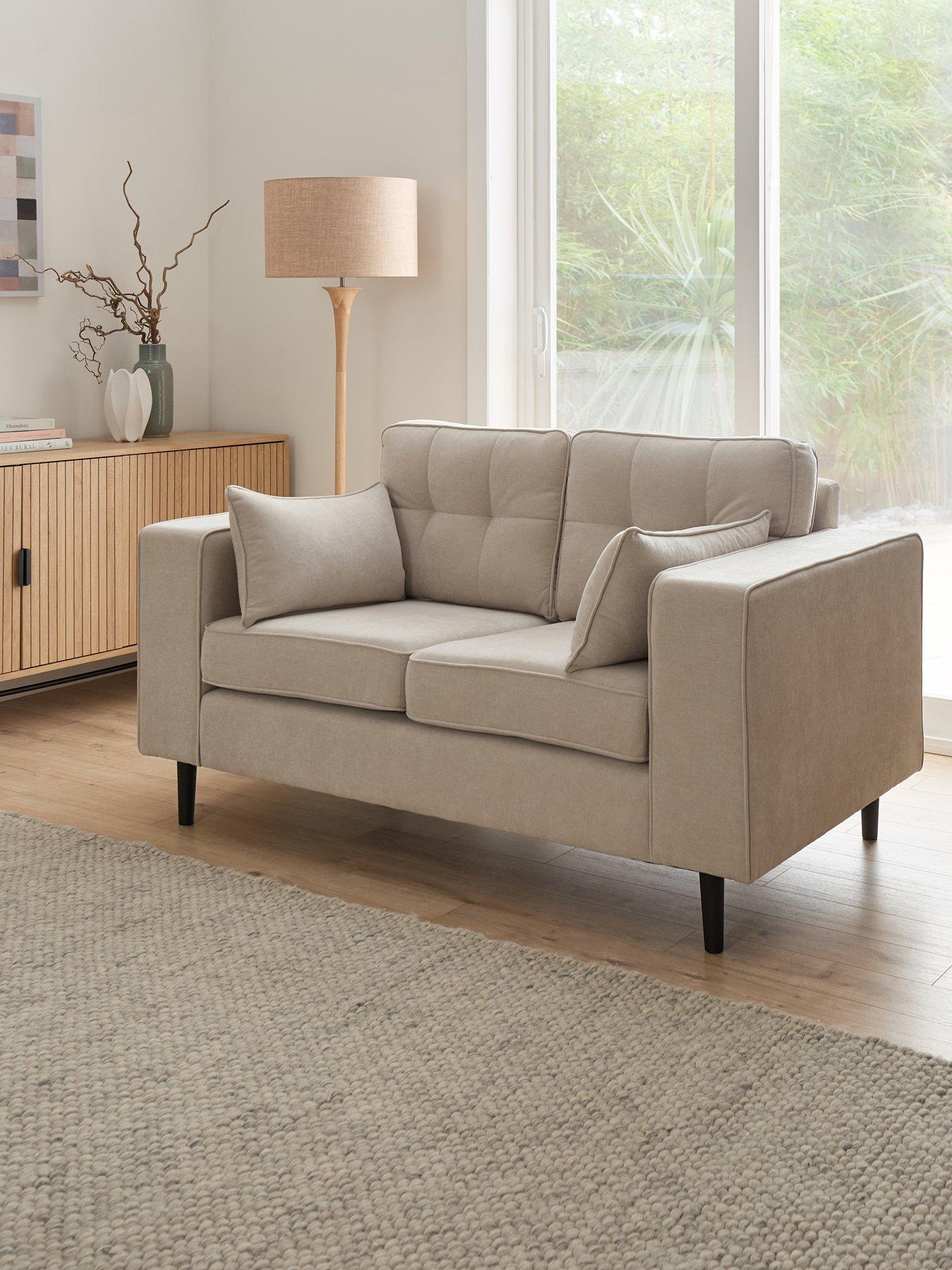 The Very Collection Zena 2 Seater Fabric Sofa - Natural - FSC® Certified