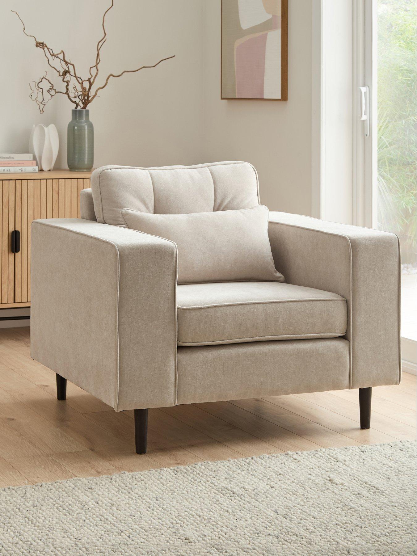 The Very Collection Zena Fabric Armchair - Natural - FSC® Certified