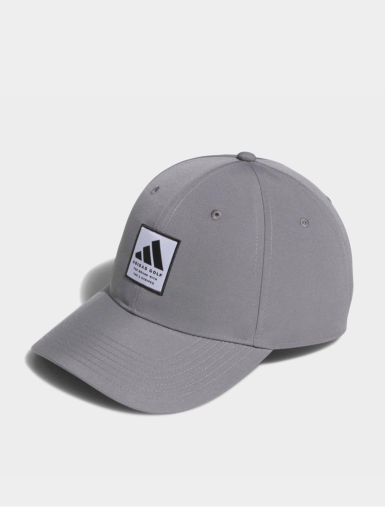 front image of adidas-mens-golf-perform-cap-grey