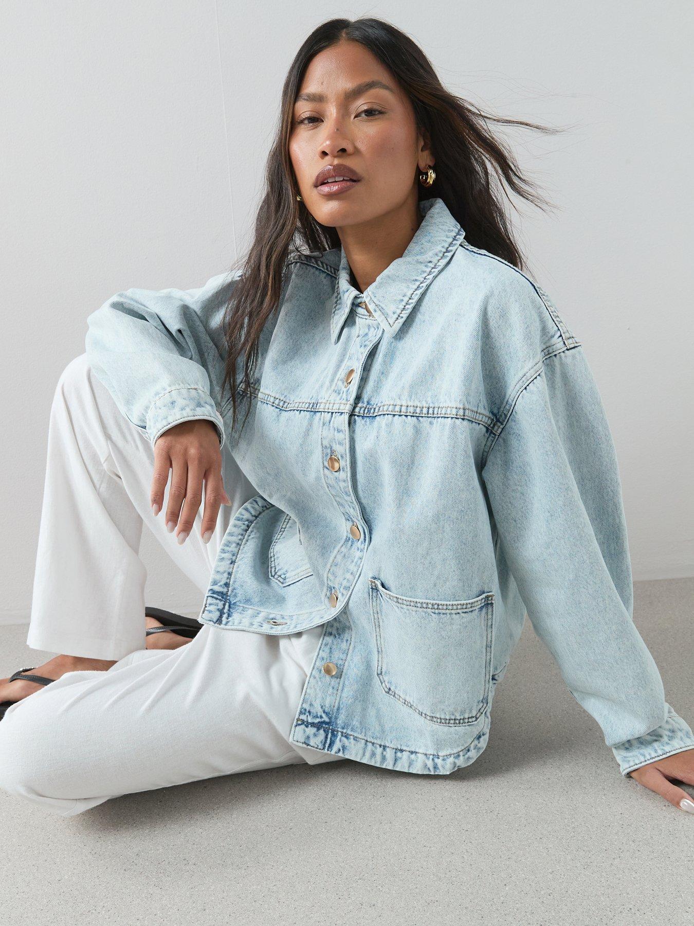 The Very Collection Relaxed Fit Denim Jacket - Light Wash