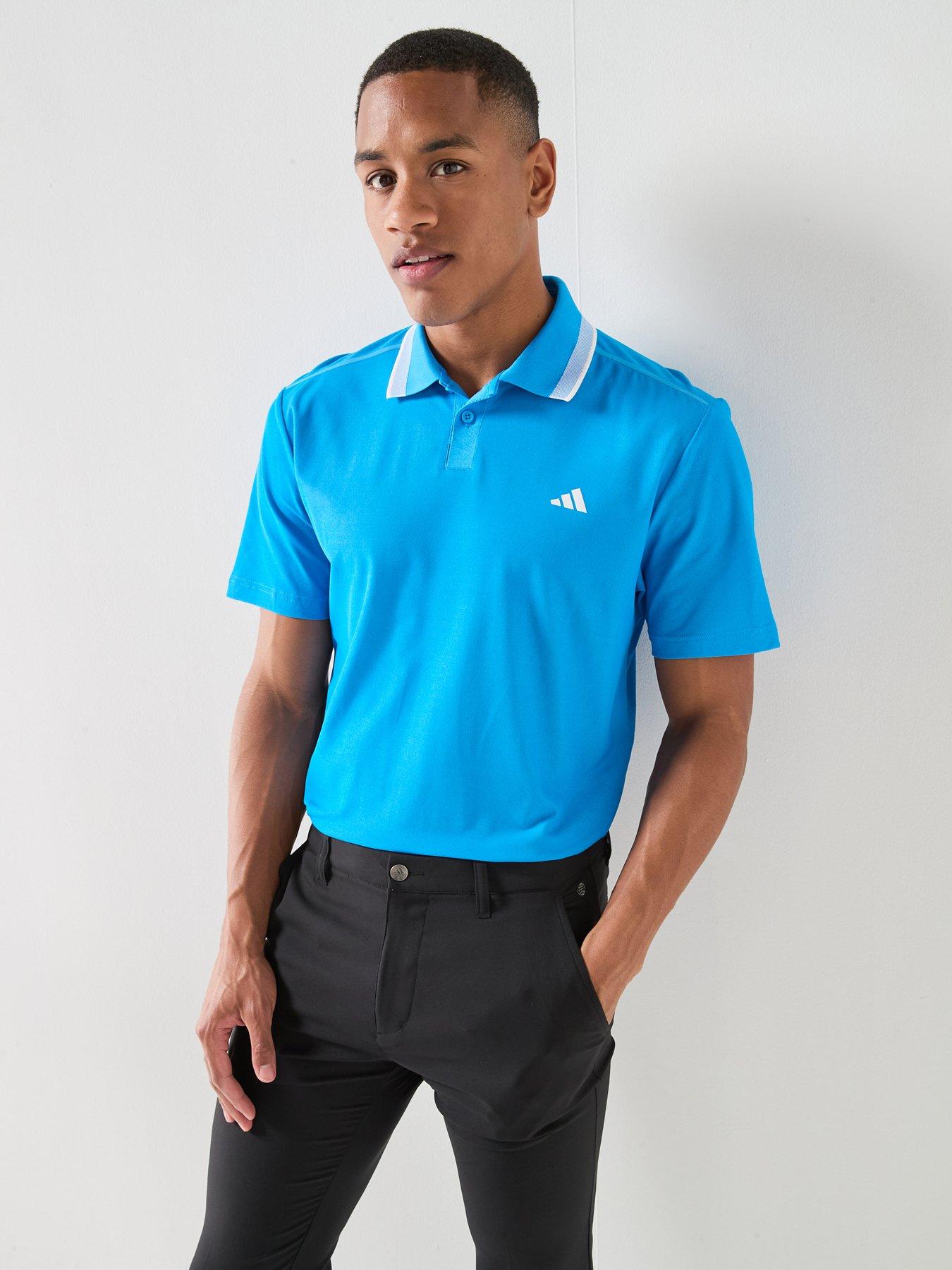 adidas Mens Golf Ultimate 365 Tour Pique Polo Shirt - Blue