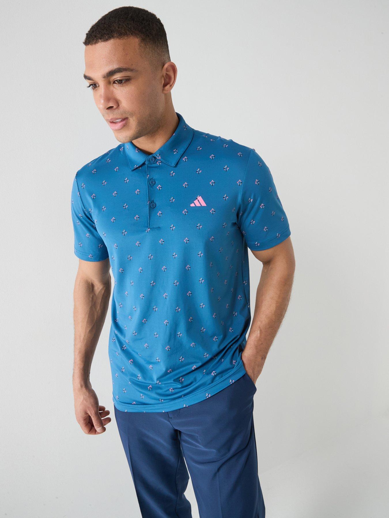 adidas Mens Golf Ultimate 365 Climacool Polo Shirt - Blue