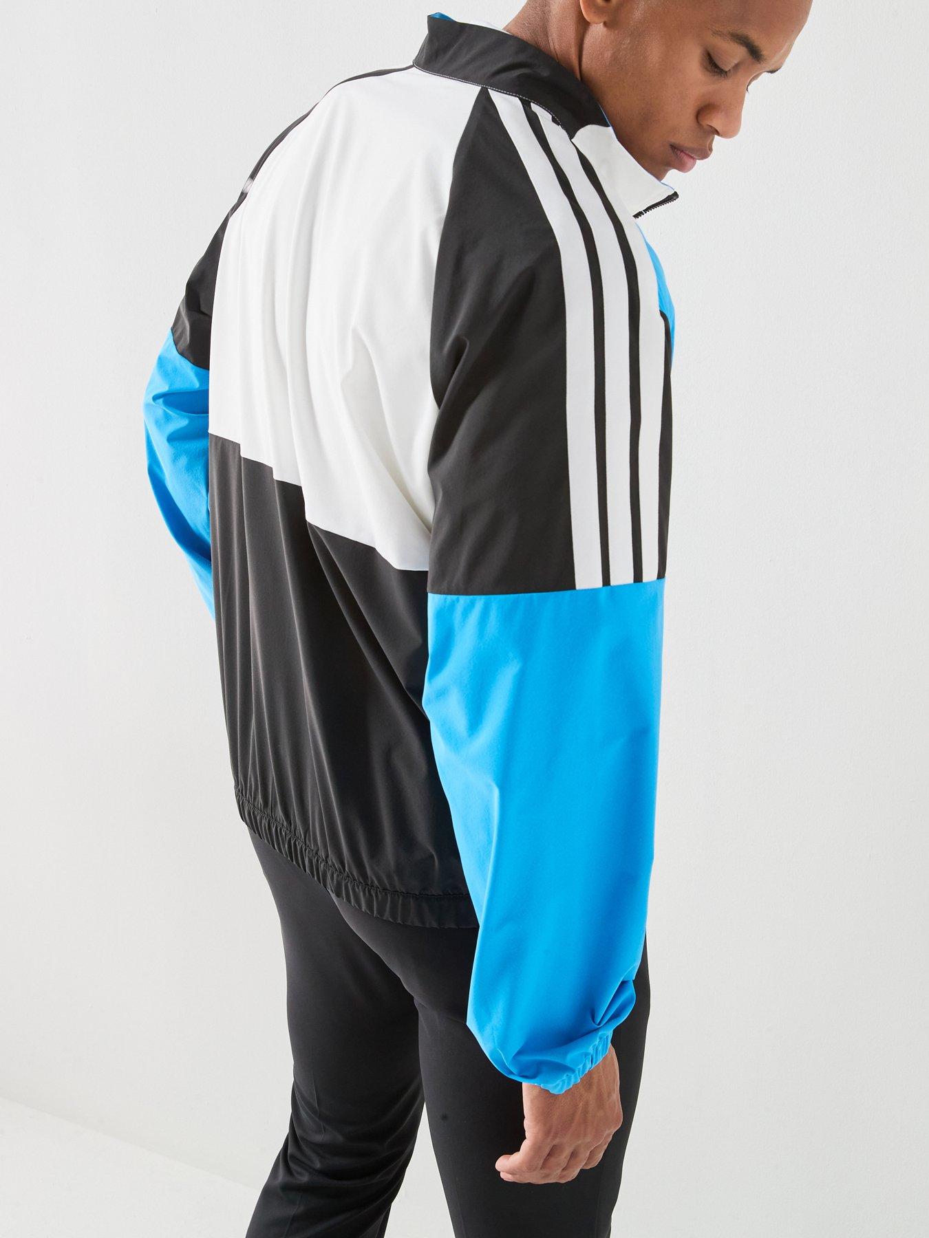 stillFront image of adidas-mens-golf-beyond-full-zip-jacket-black