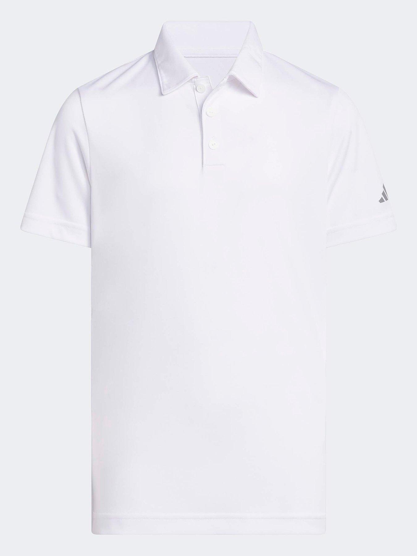  image of adidas-boys-golf-performance-polo-shirt-white