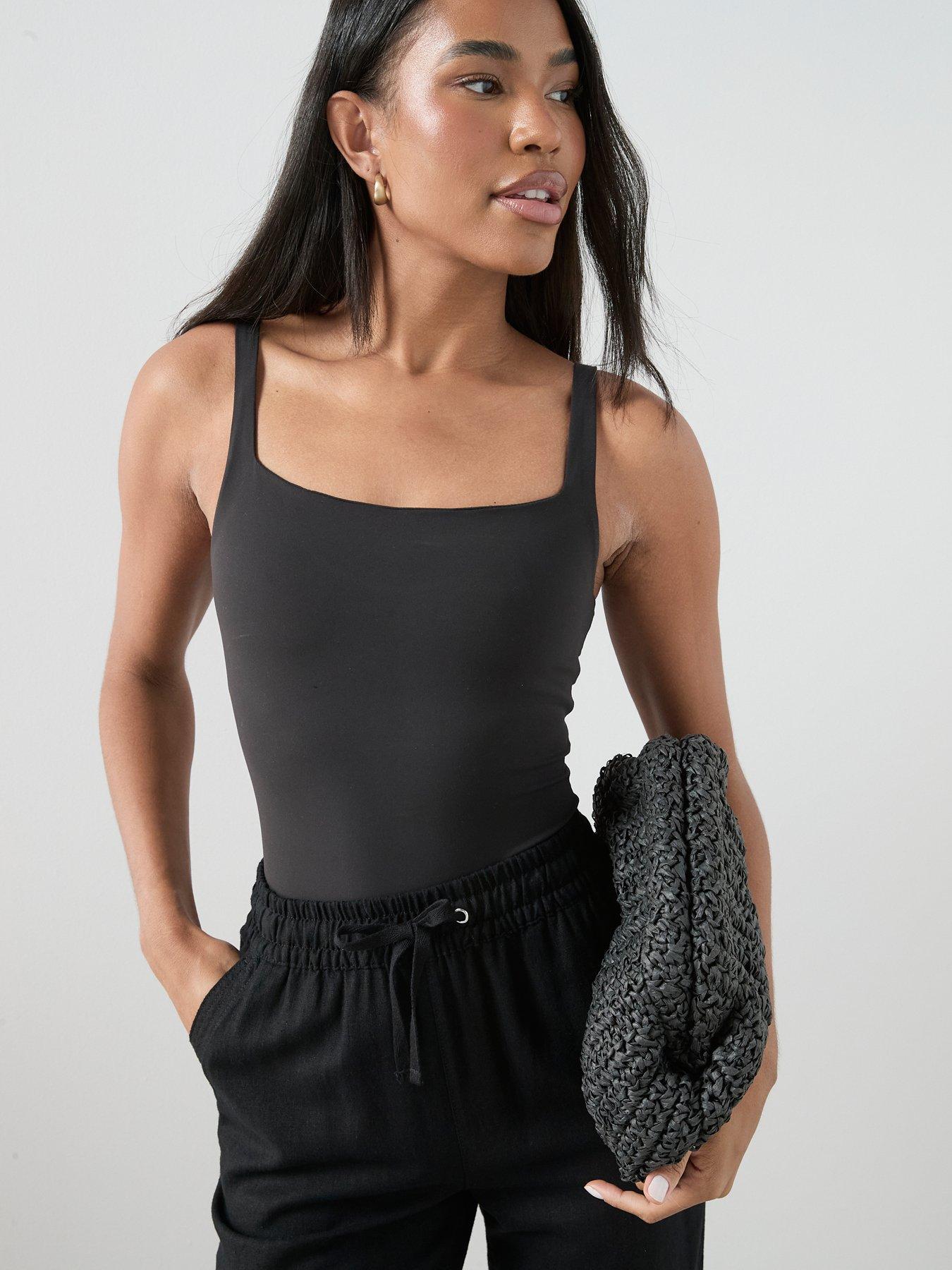 Image 6 of 7 of The Very Collection Linen Blend Cropped Trouser - Black