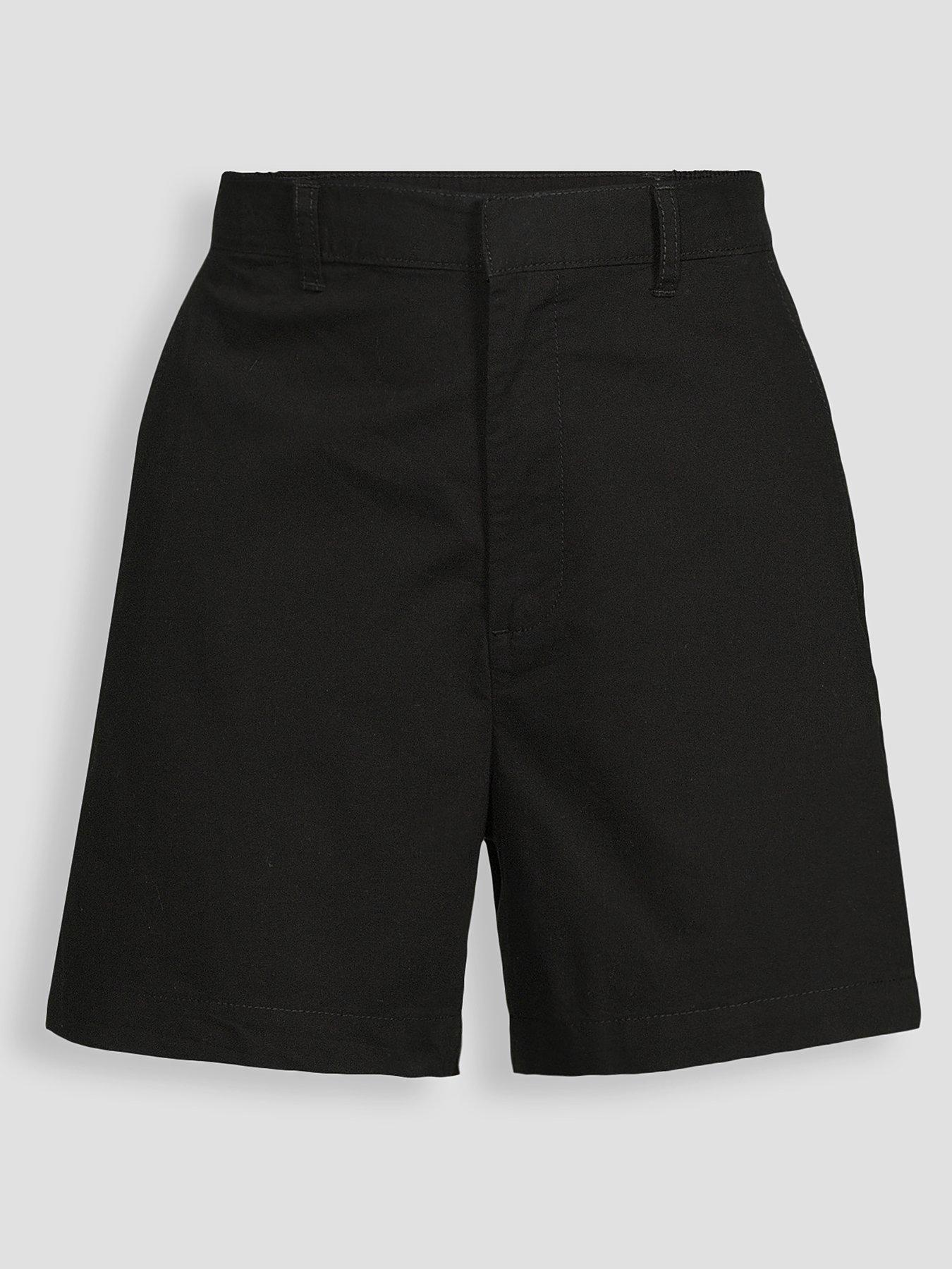 Image 6 of 6 of The Very Collection Cotton Pleat Top Shorts - Black