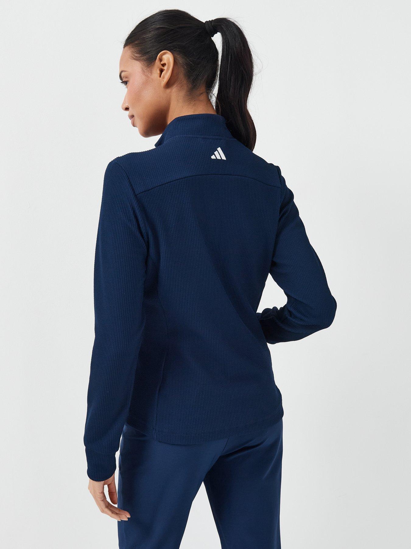  image of adidas-womens-golf-full-zip-jacket-navy