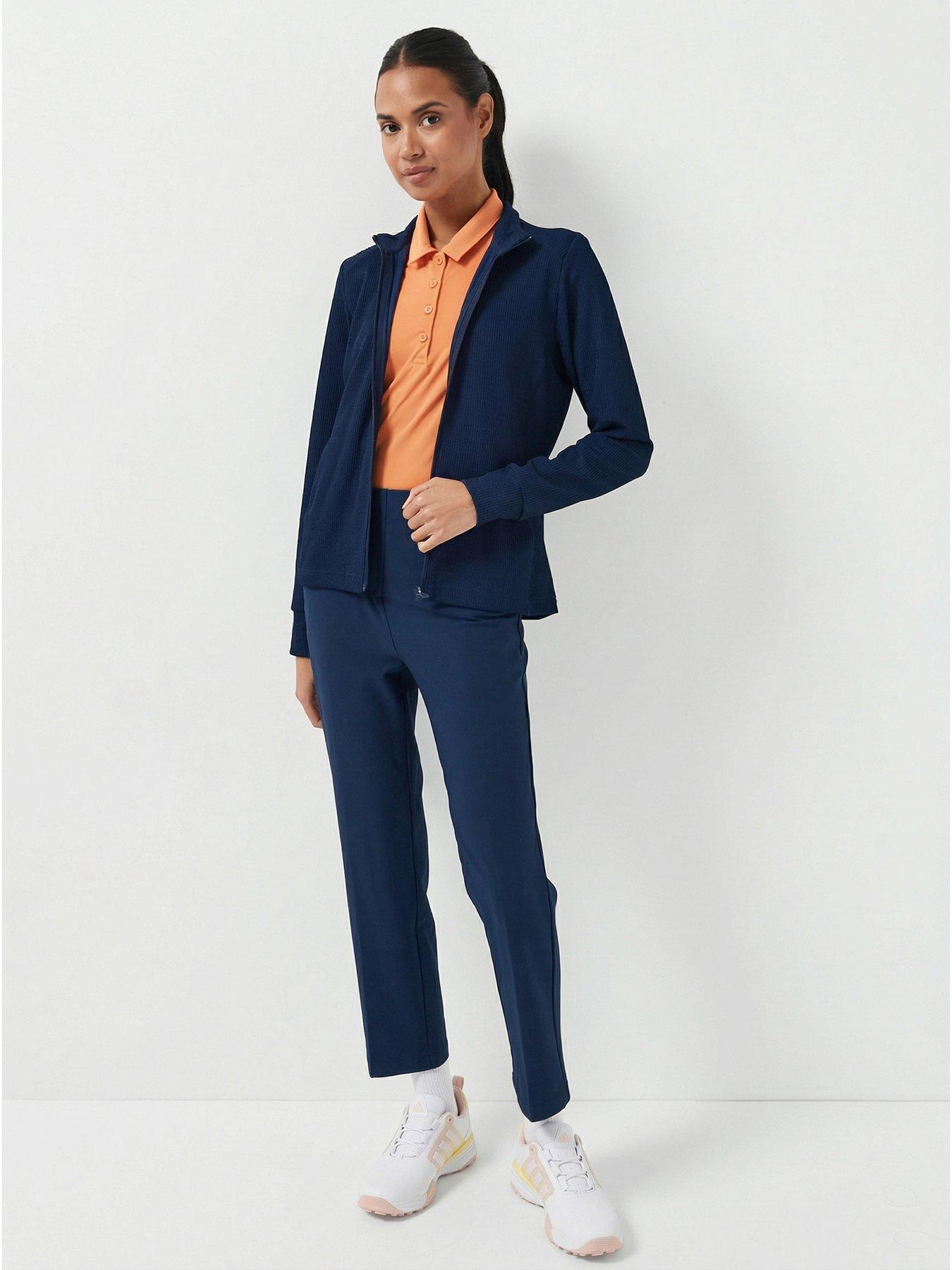  image of adidas-womens-golf-full-zip-jacket-navy