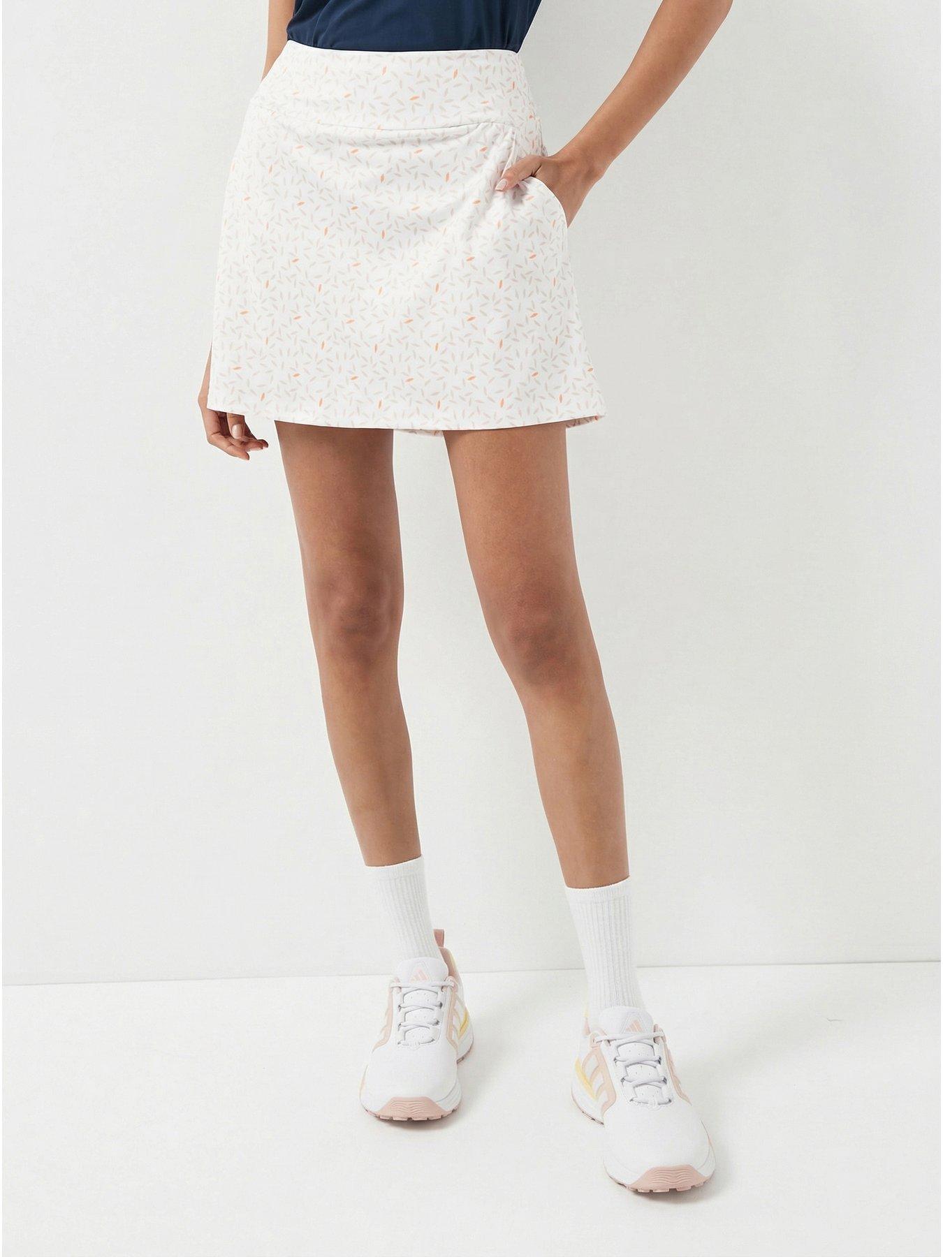 adidas Womens Golf Ultimate 365 Printed Knit Skort - White