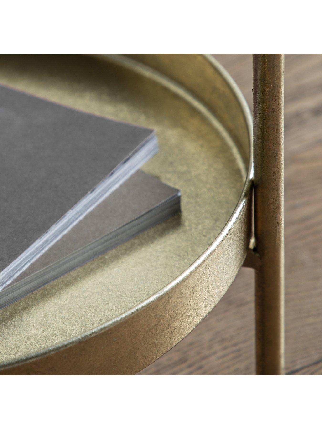 Image 4 of 5 of Gallery Direct Sennen Side Table Gold
