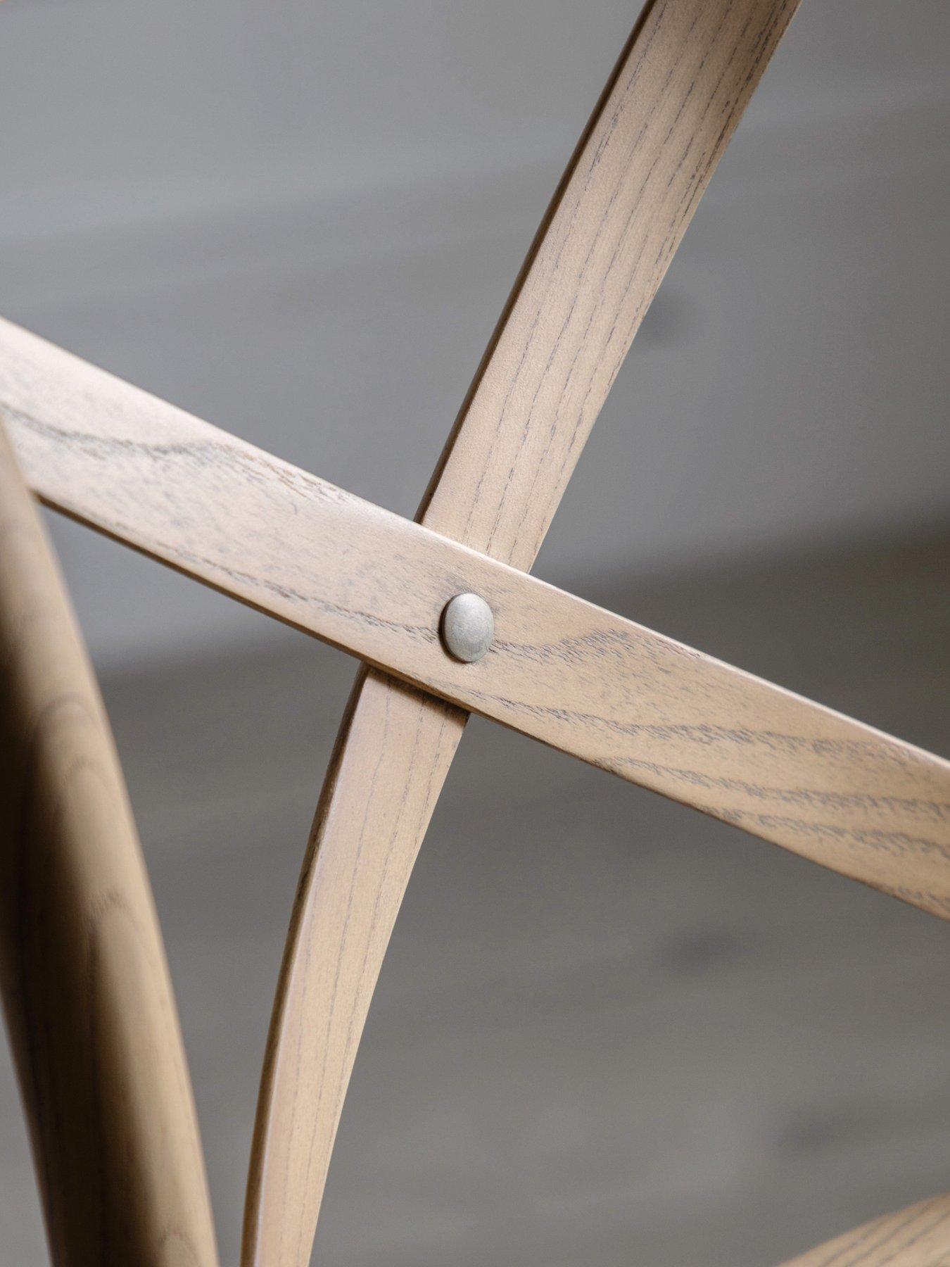 Image 4 of 6 of Gallery Direct Set Of 2 Cafe Stool Oak & Rattan