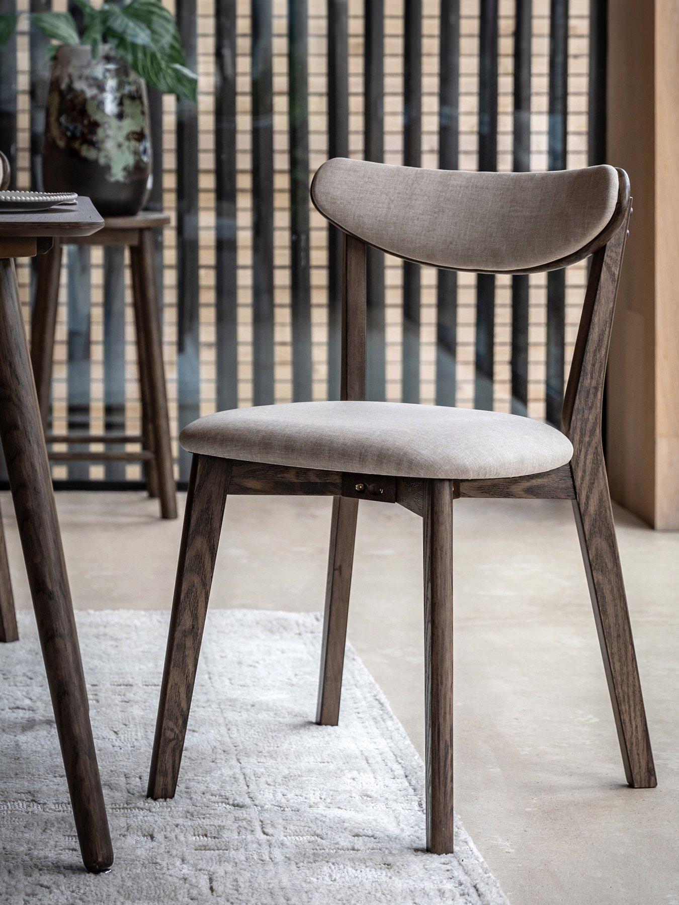 Gallery Direct Set Of 2 Hatfield Smoked Dining Chairs