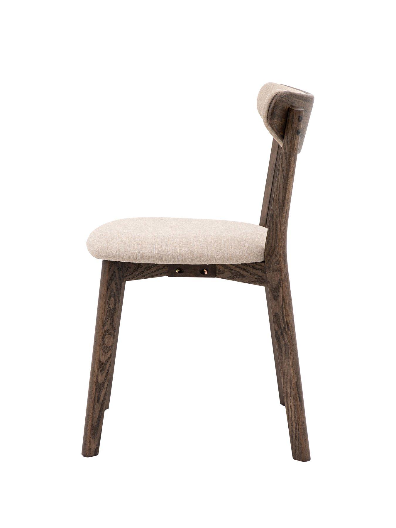 Image 5 of 6 of Gallery Direct Set Of 2 Hatfield Smoked Dining Chairs