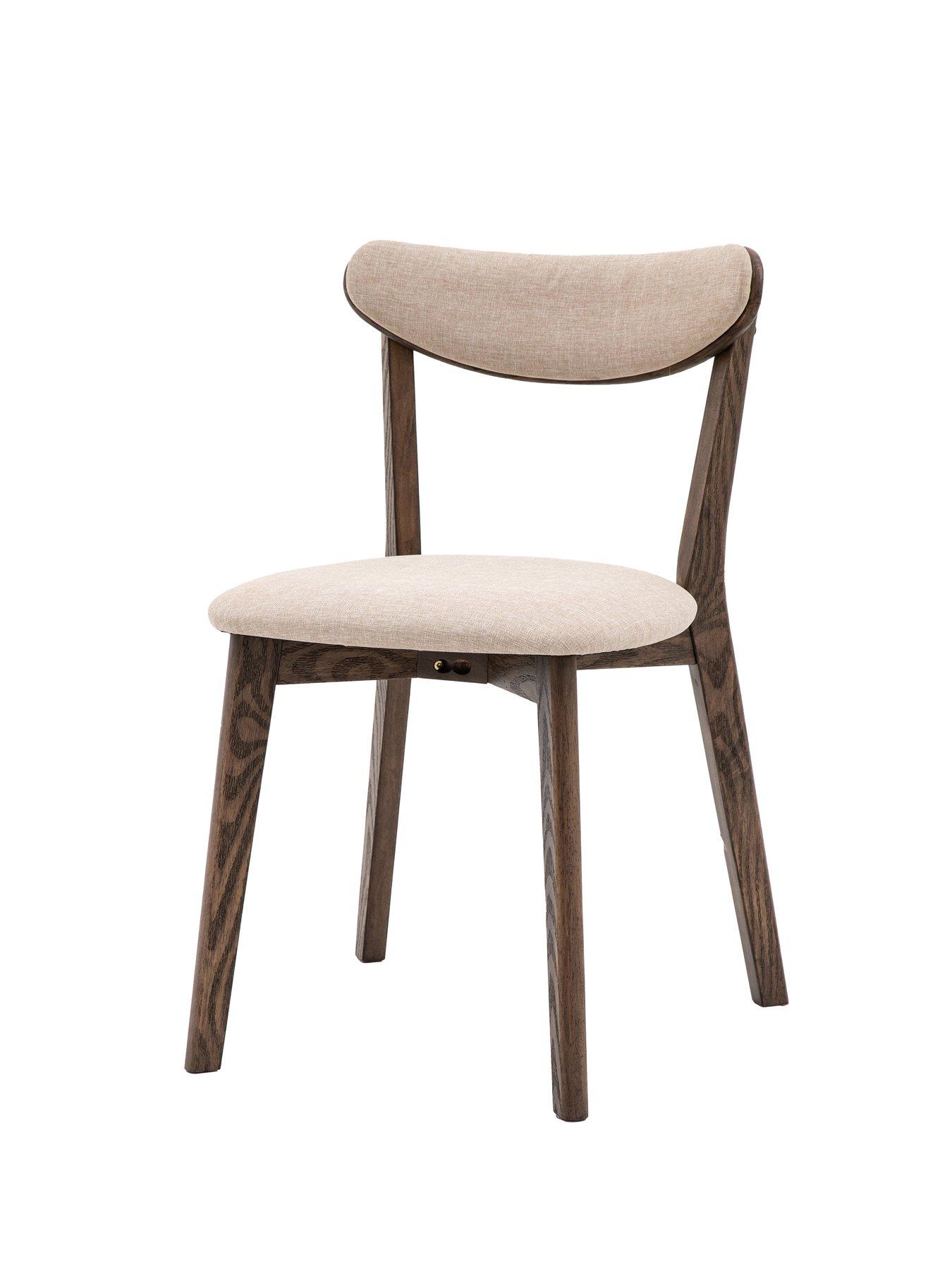 Image 6 of 6 of Gallery Direct Set Of 2 Hatfield Smoked Dining Chairs