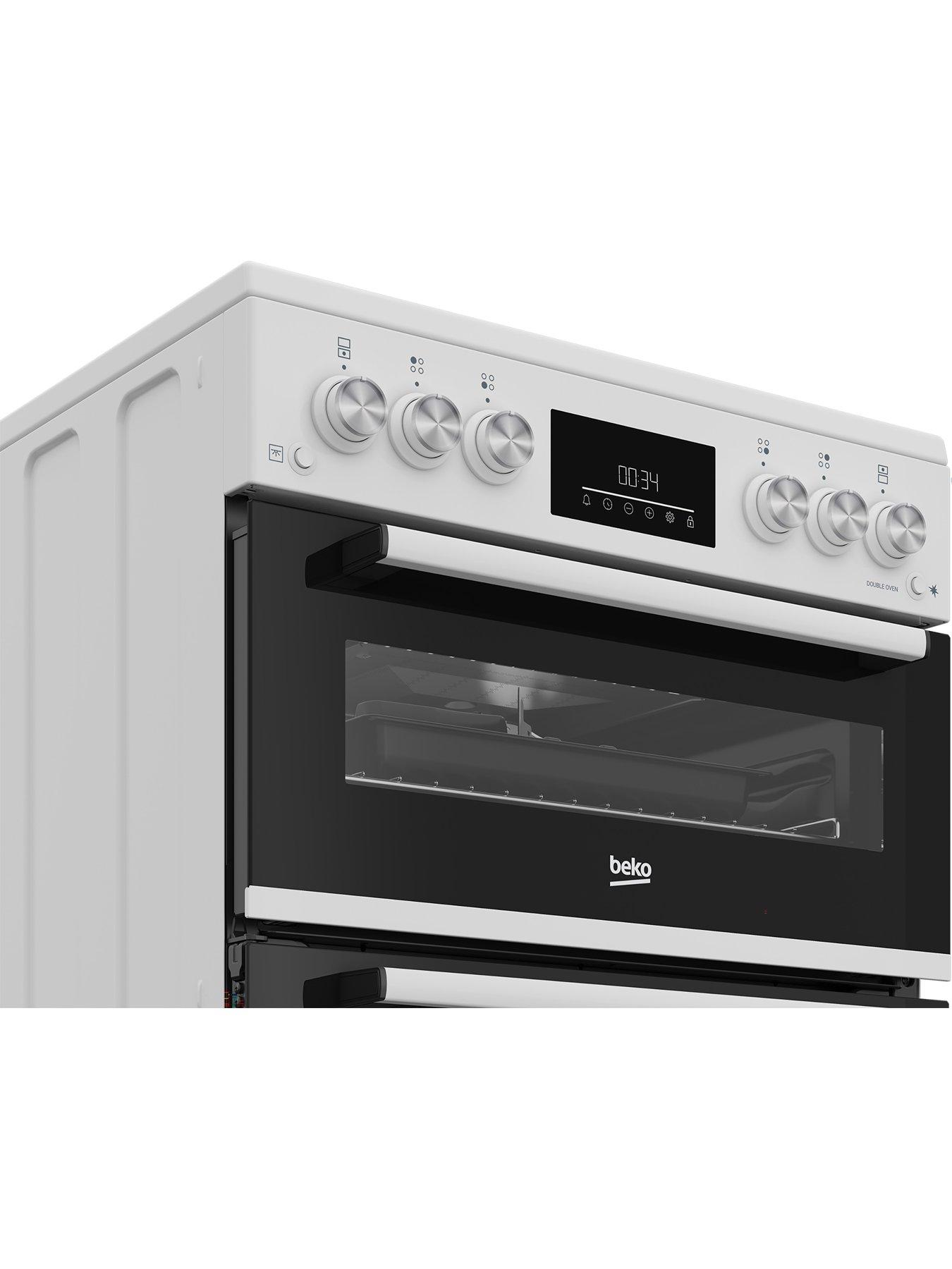  image of beko-fdg6231cw-double-oven-gas-cooker-white