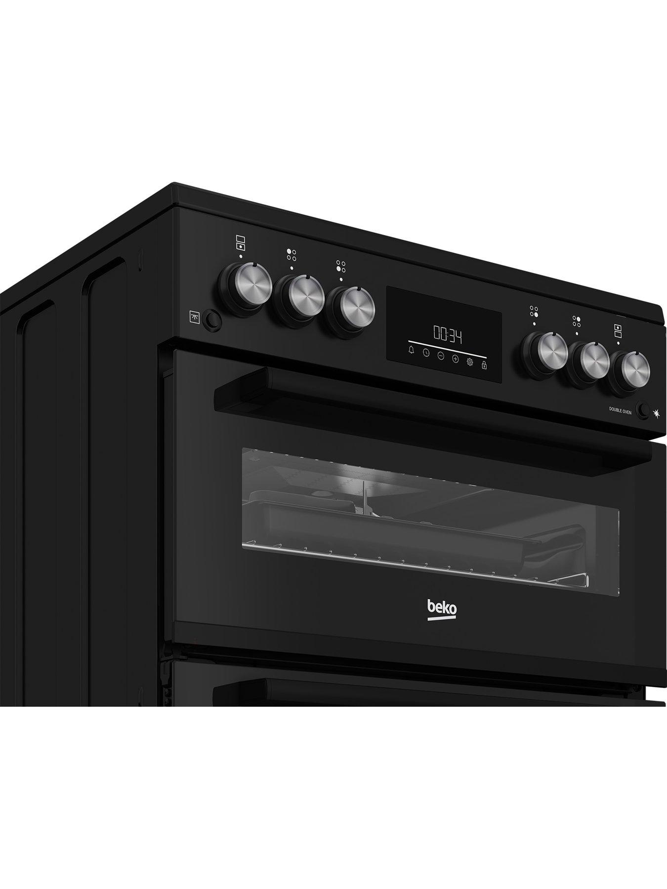  image of beko-fdg6231ck-double-oven-gas-cooker-black